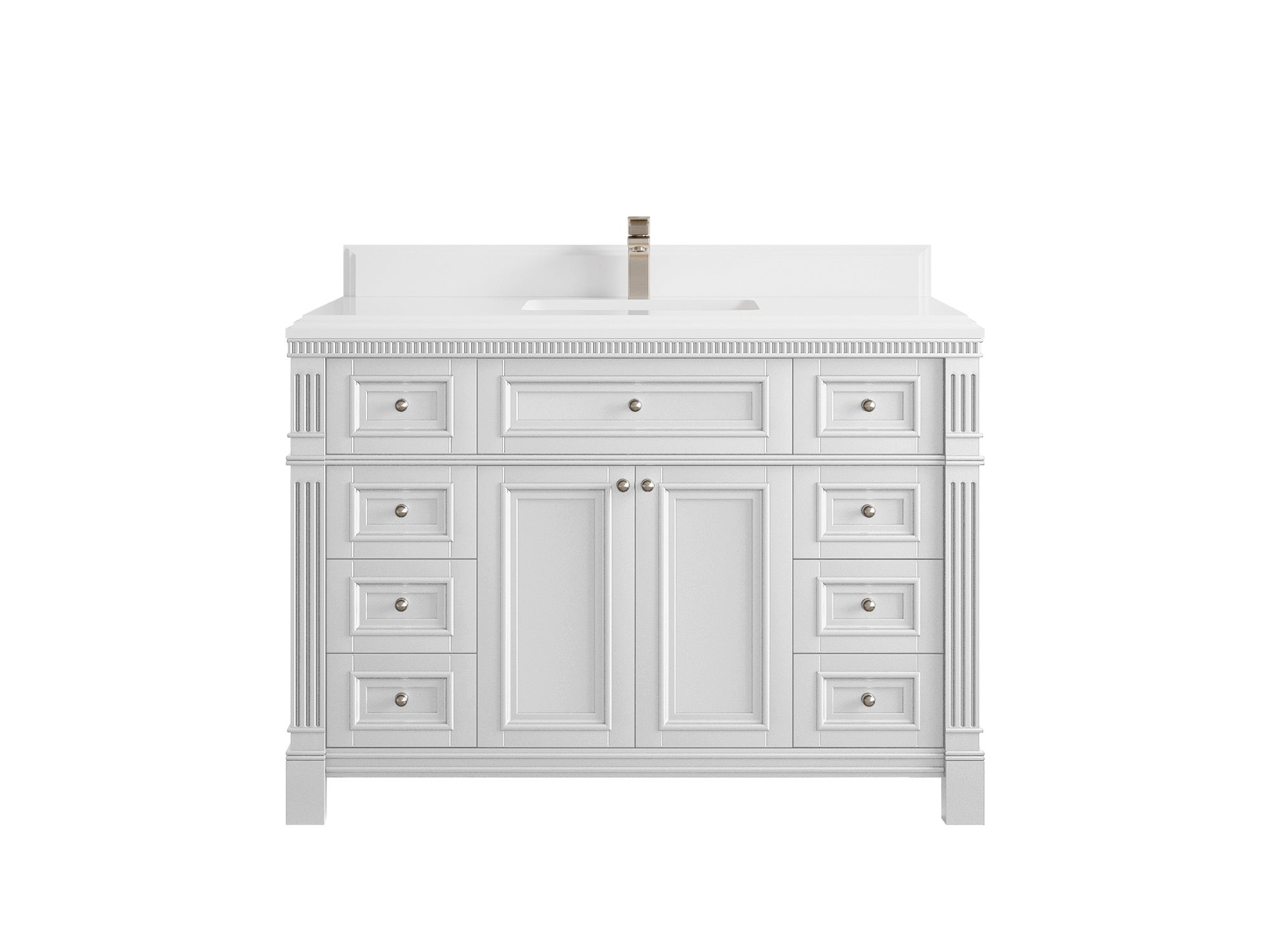 Paris 48 in. W x 22 in. D Single Sink Bathroom Vanity - Willow Bath and Vanity