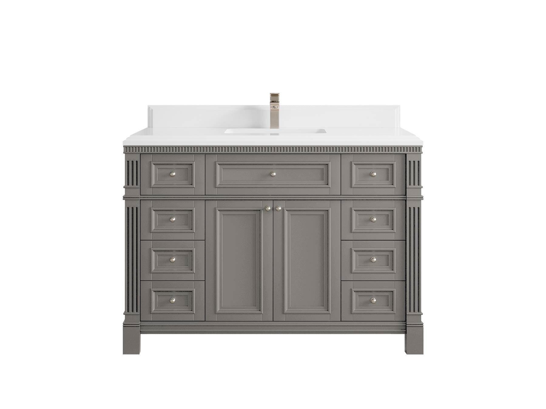 Paris 48 in. W x 22 in. D Single Sink Bathroom Vanity - Willow Bath and Vanity