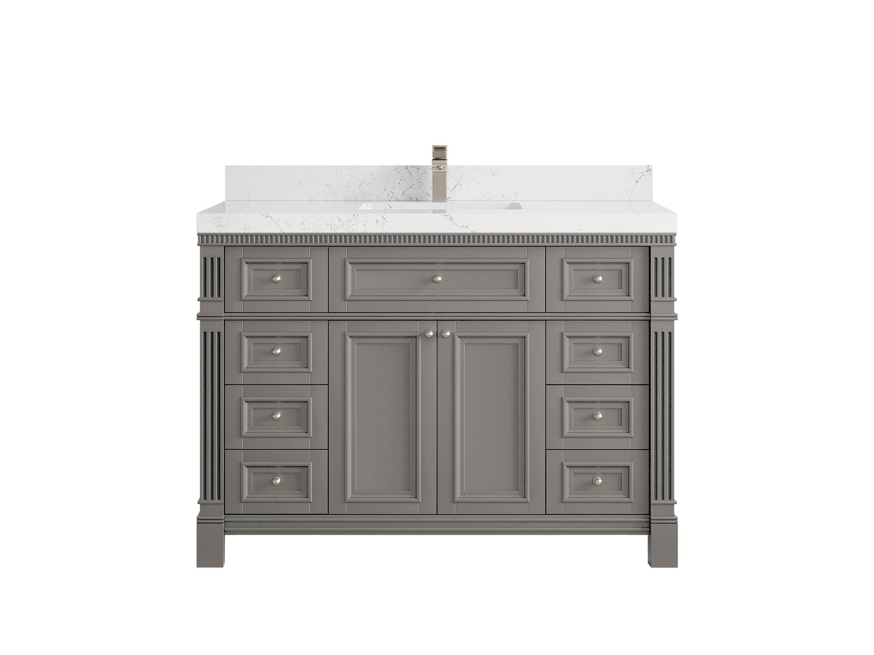 Paris 48 in. W x 22 in. D Single Sink Bathroom Vanity - Willow Bath and Vanity