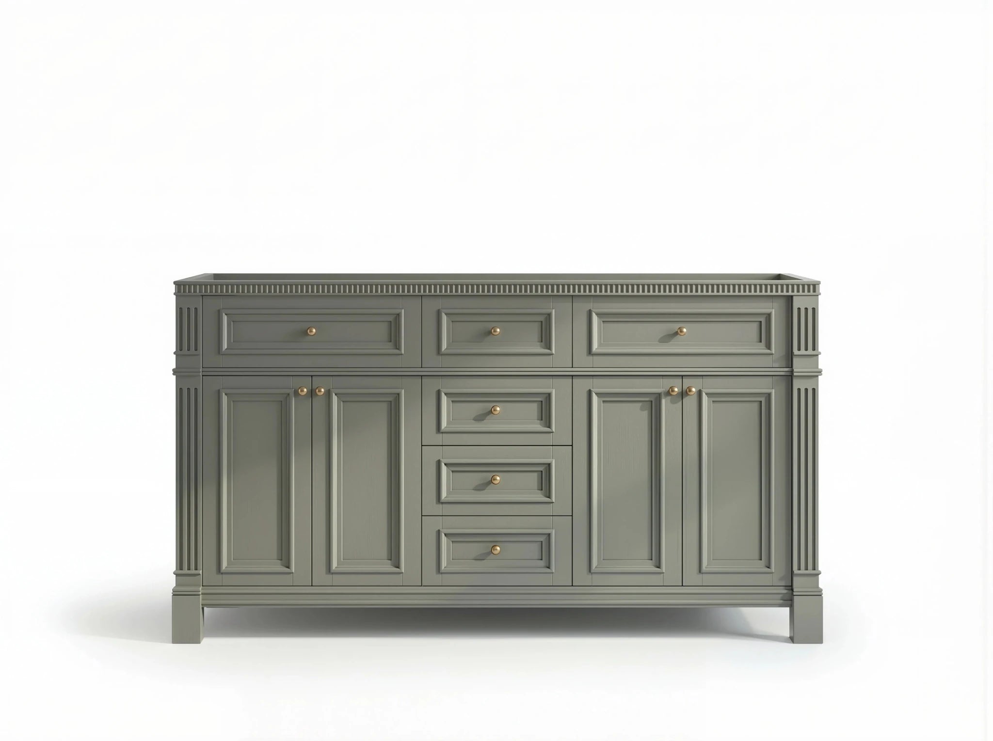 Paris 60 in. W x 22 in. D Double Sink Bathroom Vanity - Willow Bath and Vanity