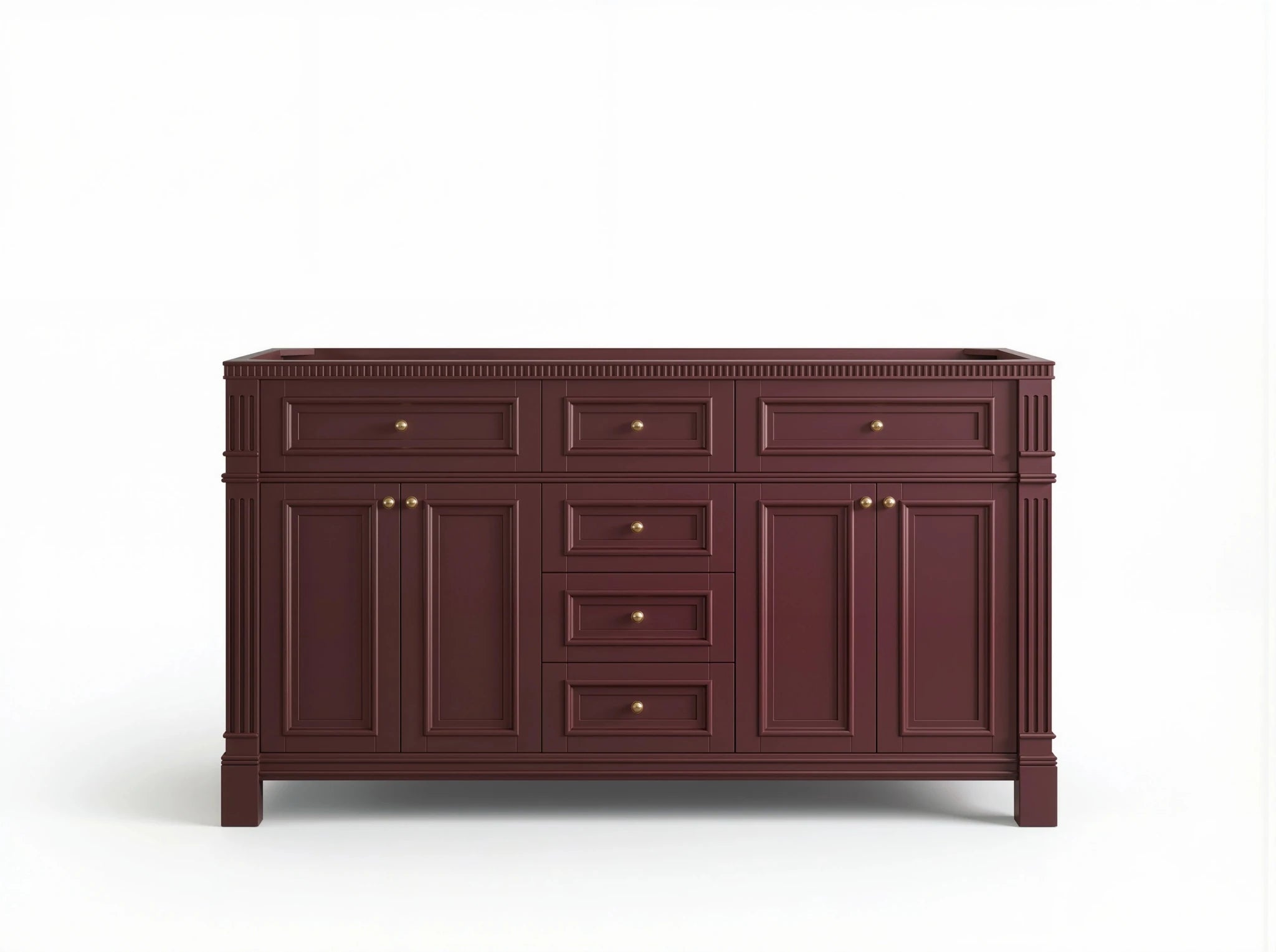 Paris 60 in. W x 22 in. D Double Sink Bathroom Vanity - Willow Bath and Vanity