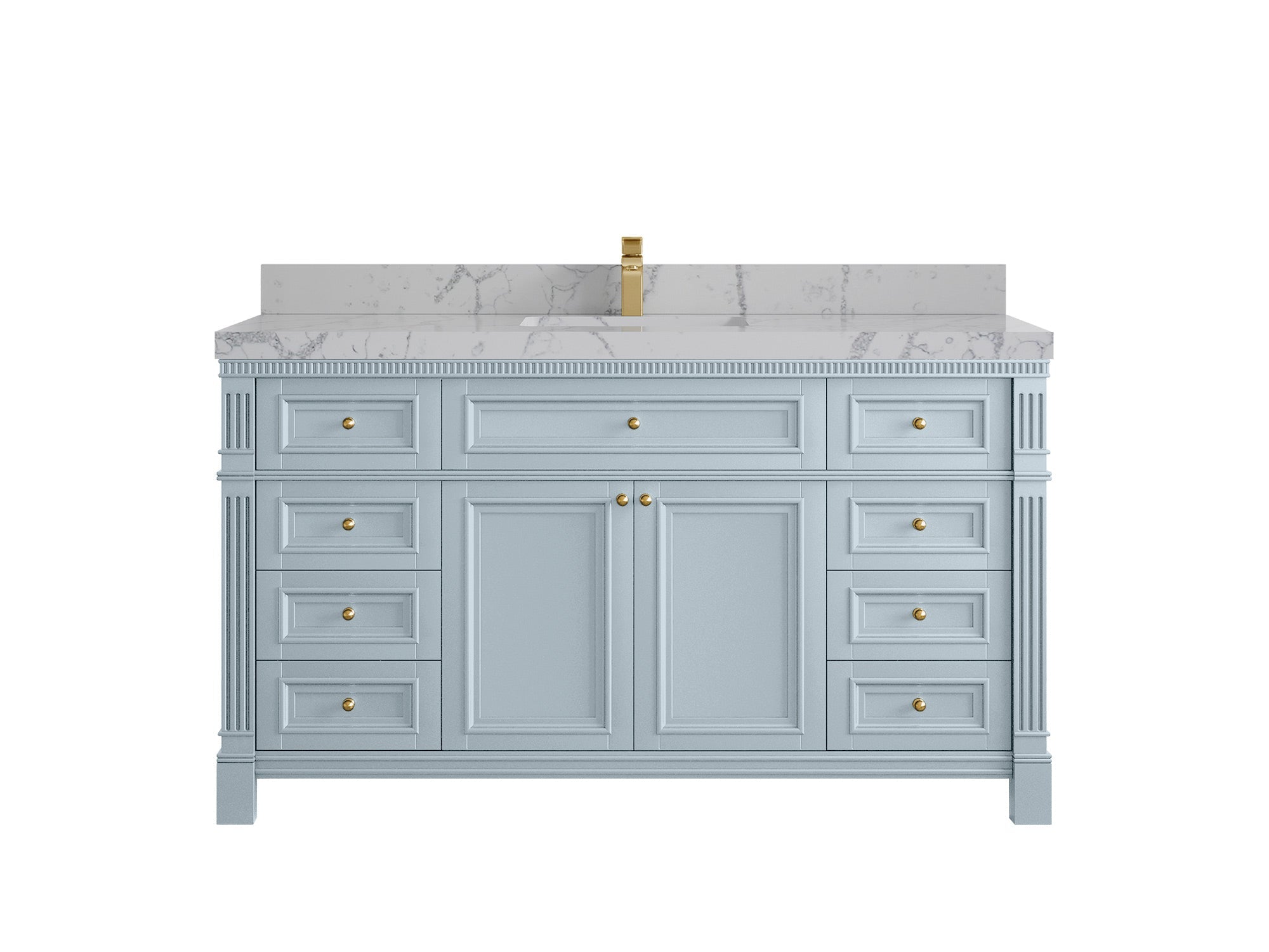 Paris 60 in. W x 22 in. D Single Sink Bathroom Vanity - Willow Bath and Vanity