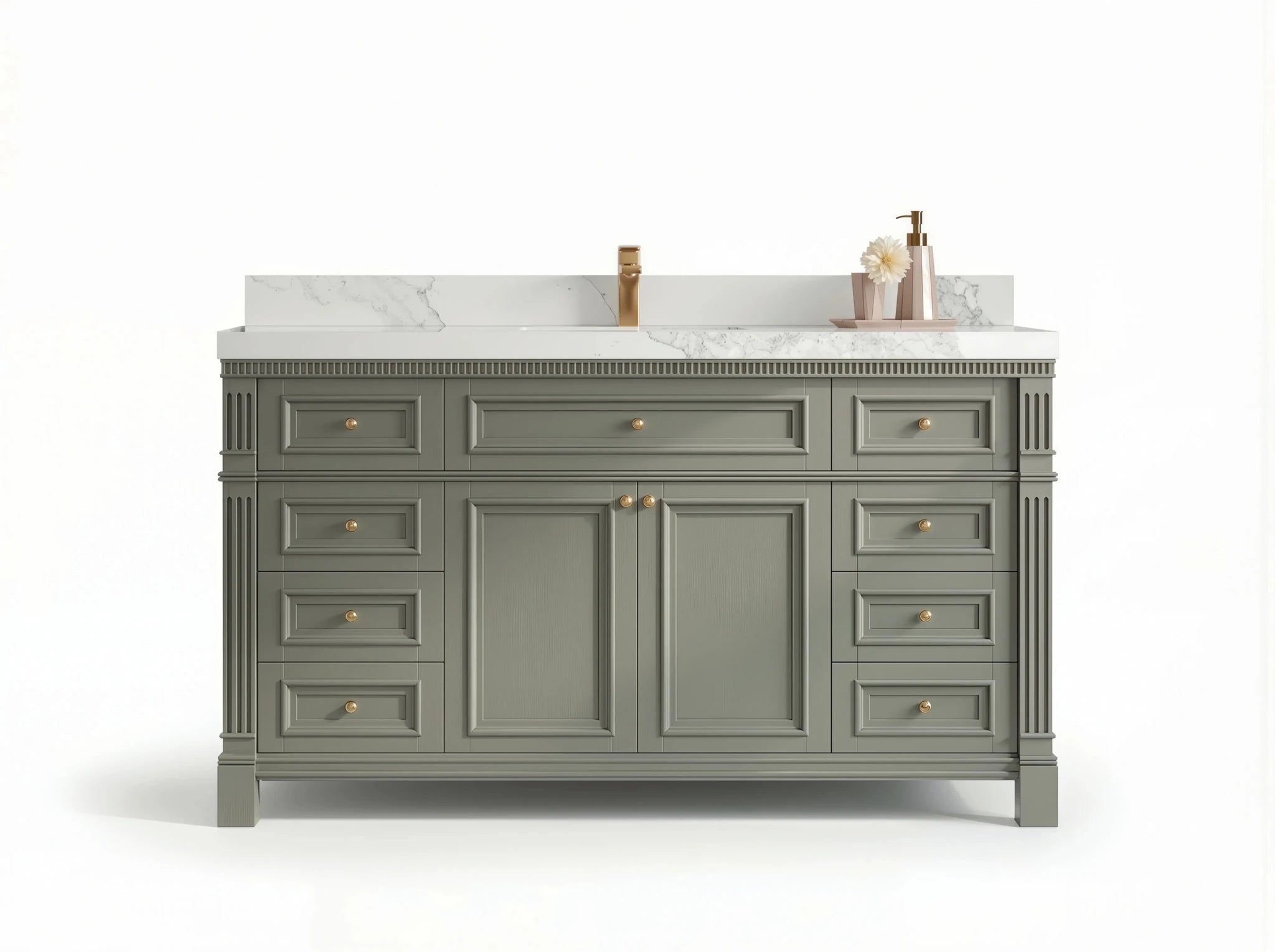 Paris 60 in. W x 22 in. D Single Sink Bathroom Vanity - Willow Bath and Vanity