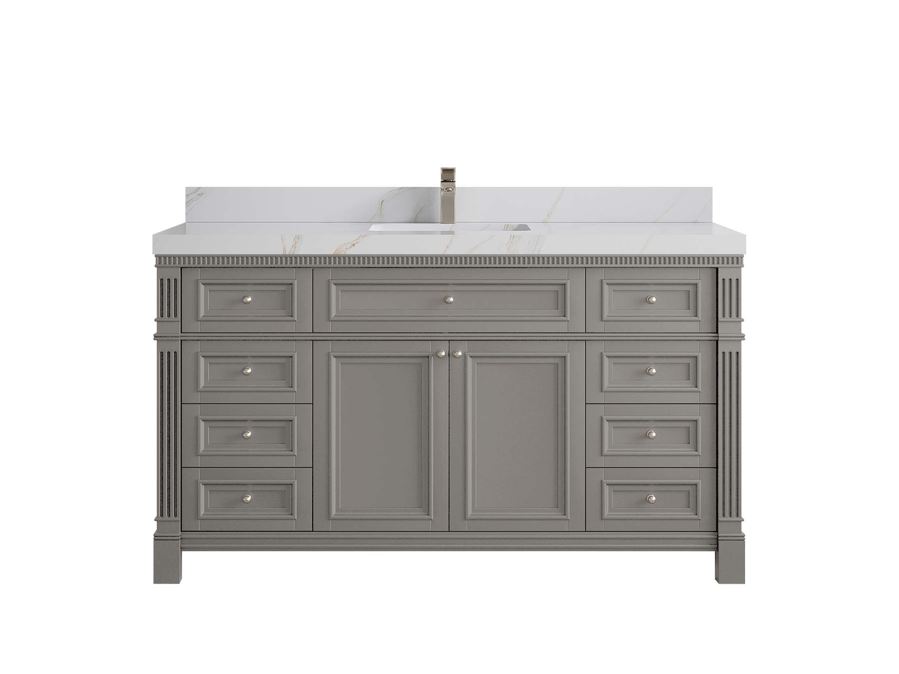 Paris 60 in. W x 22 in. D Single Sink Bathroom Vanity - Willow Bath and Vanity
