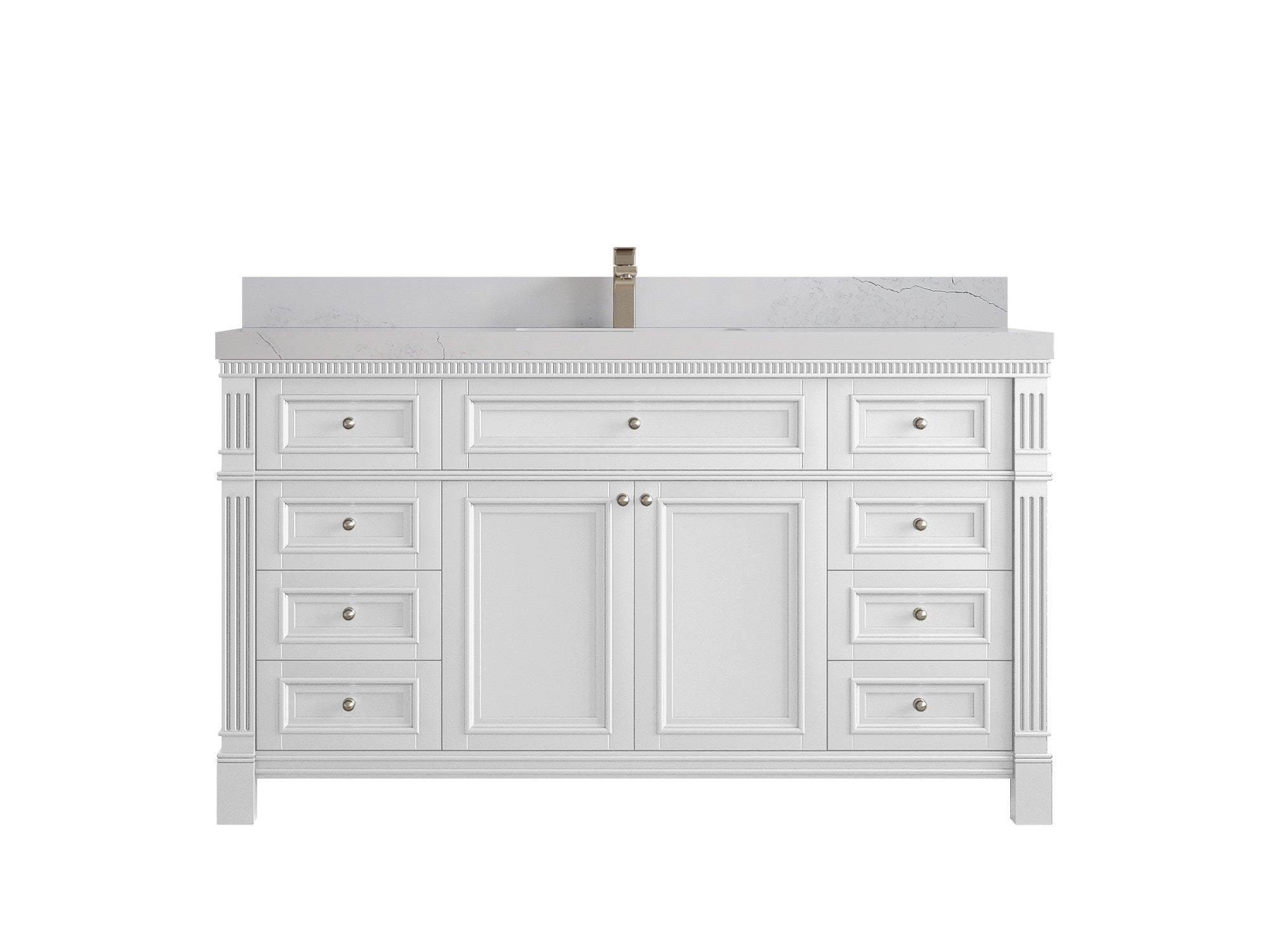 Paris 60 in. W x 22 in. D Single Sink Bathroom Vanity - Willow Bath and Vanity