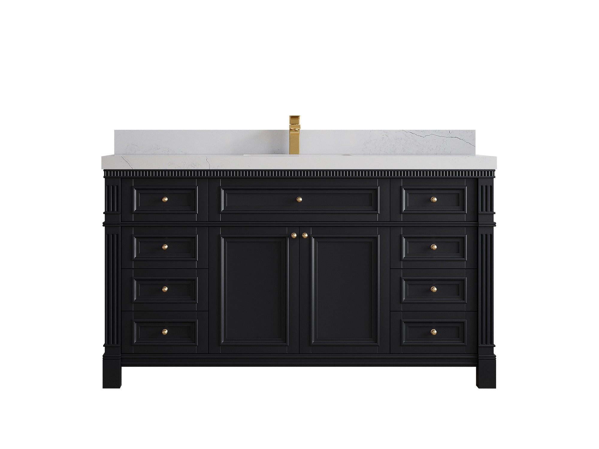 Paris 60 in. W x 22 in. D Single Sink Bathroom Vanity - Willow Bath and Vanity