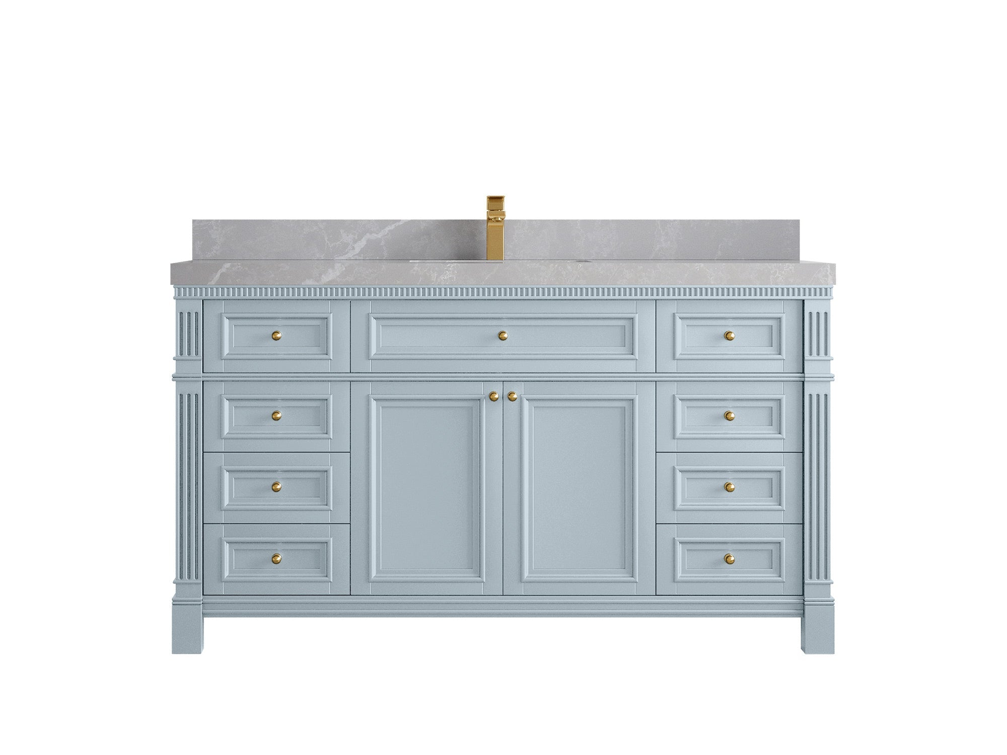 Paris 60 in. W x 22 in. D Single Sink Bathroom Vanity - Willow Bath and Vanity
