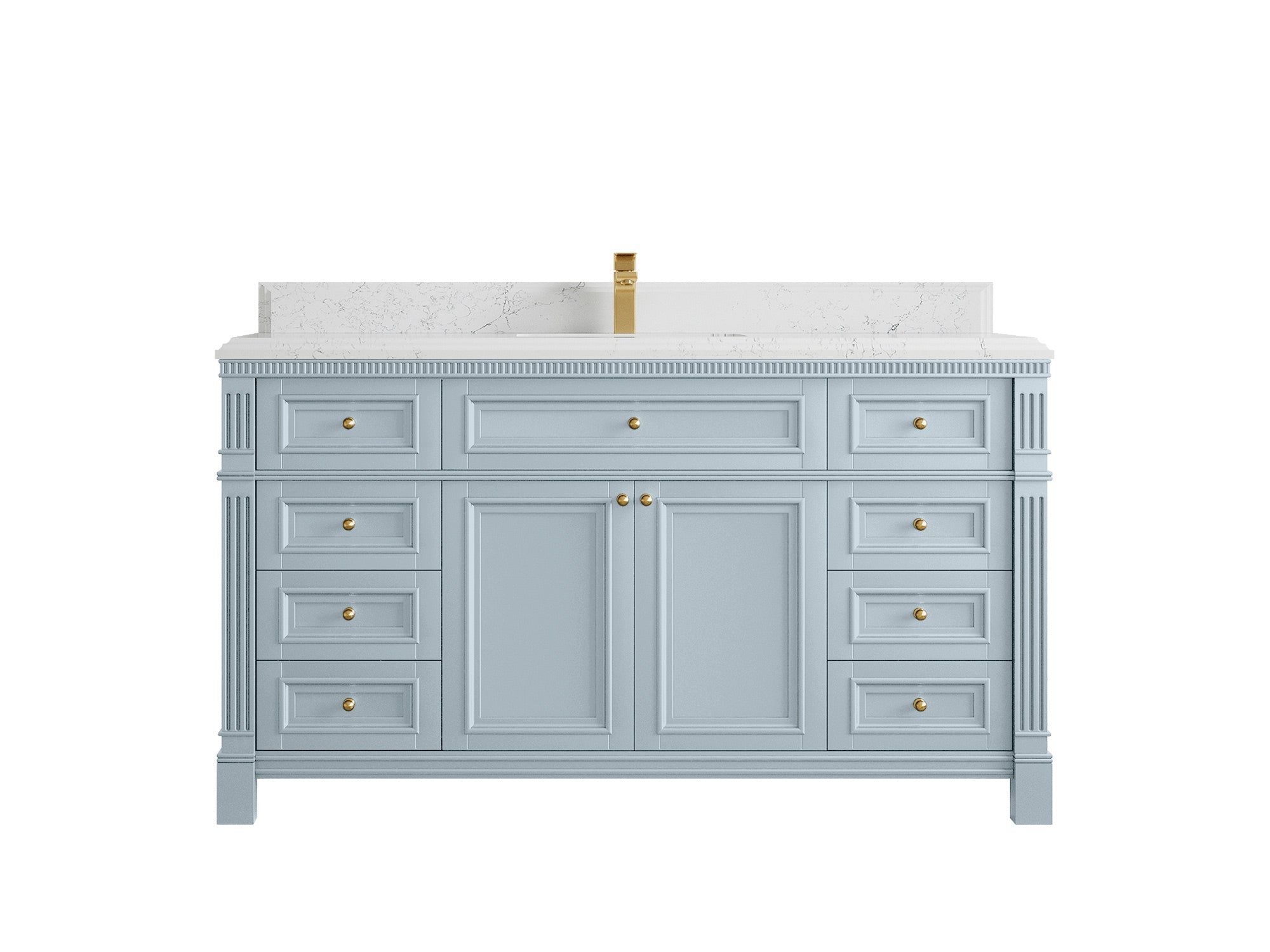 Paris 60 in. W x 22 in. D Single Sink Bathroom Vanity - Willow Bath and Vanity