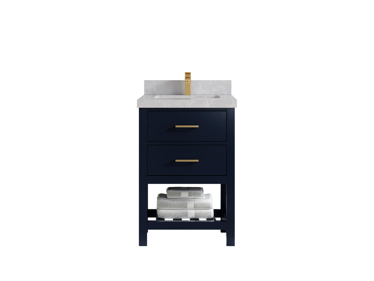 Parker 24 in. W x 22 in. D Single Sink Bathroom Vanity - Willow Bath and Vanity