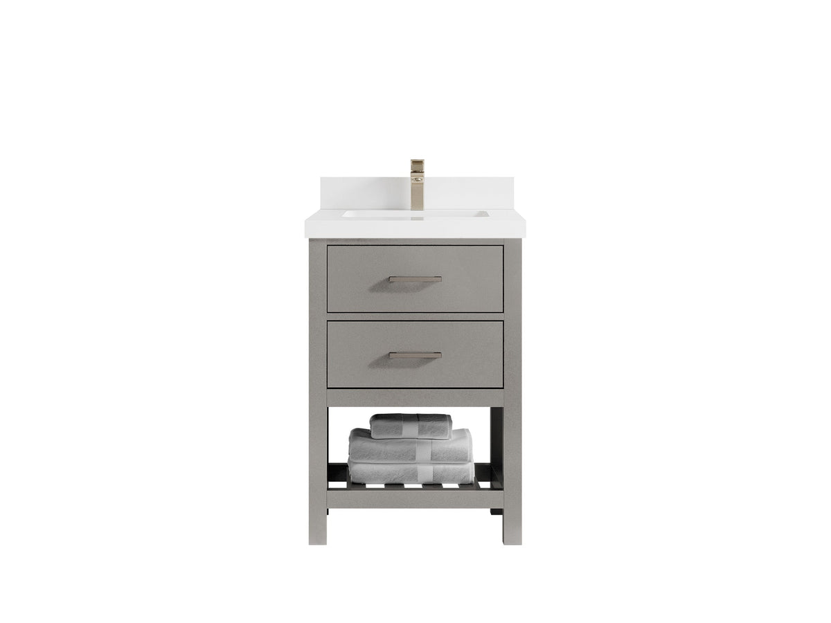 Parker 24 in. W x 22 in. D Single Sink Bathroom Vanity - Willow Bath and Vanity