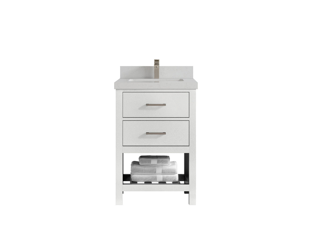 Parker 24 in. W x 22 in. D Single Sink Bathroom Vanity - Willow Bath and Vanity