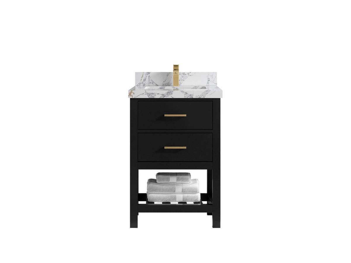Parker 24 in. W x 22 in. D Single Sink Bathroom Vanity - Willow Bath and Vanity