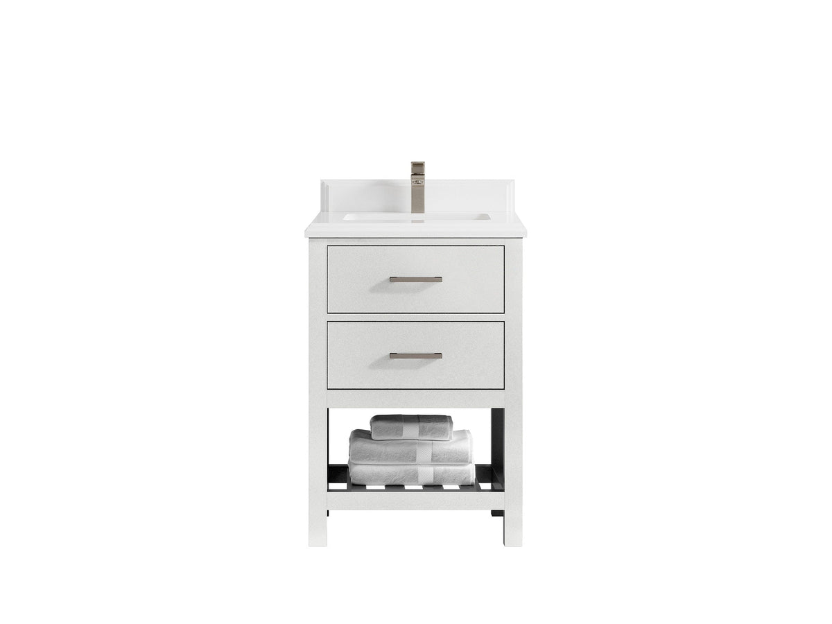 Parker 24 in. W x 22 in. D Single Sink Bathroom Vanity - Willow Bath and Vanity