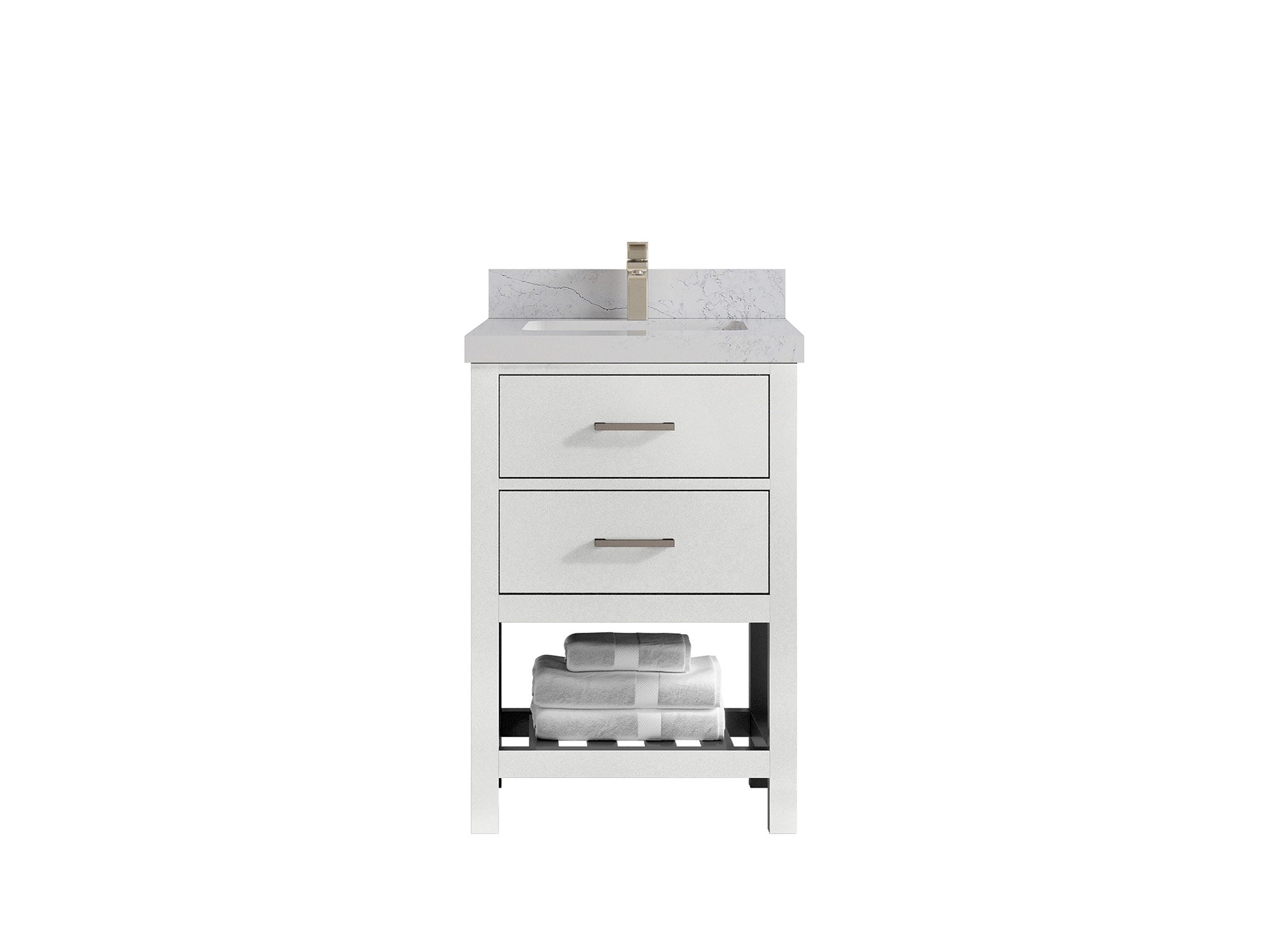 Parker 24 in. W x 22 in. D Single Sink Bathroom Vanity - Willow Bath and Vanity