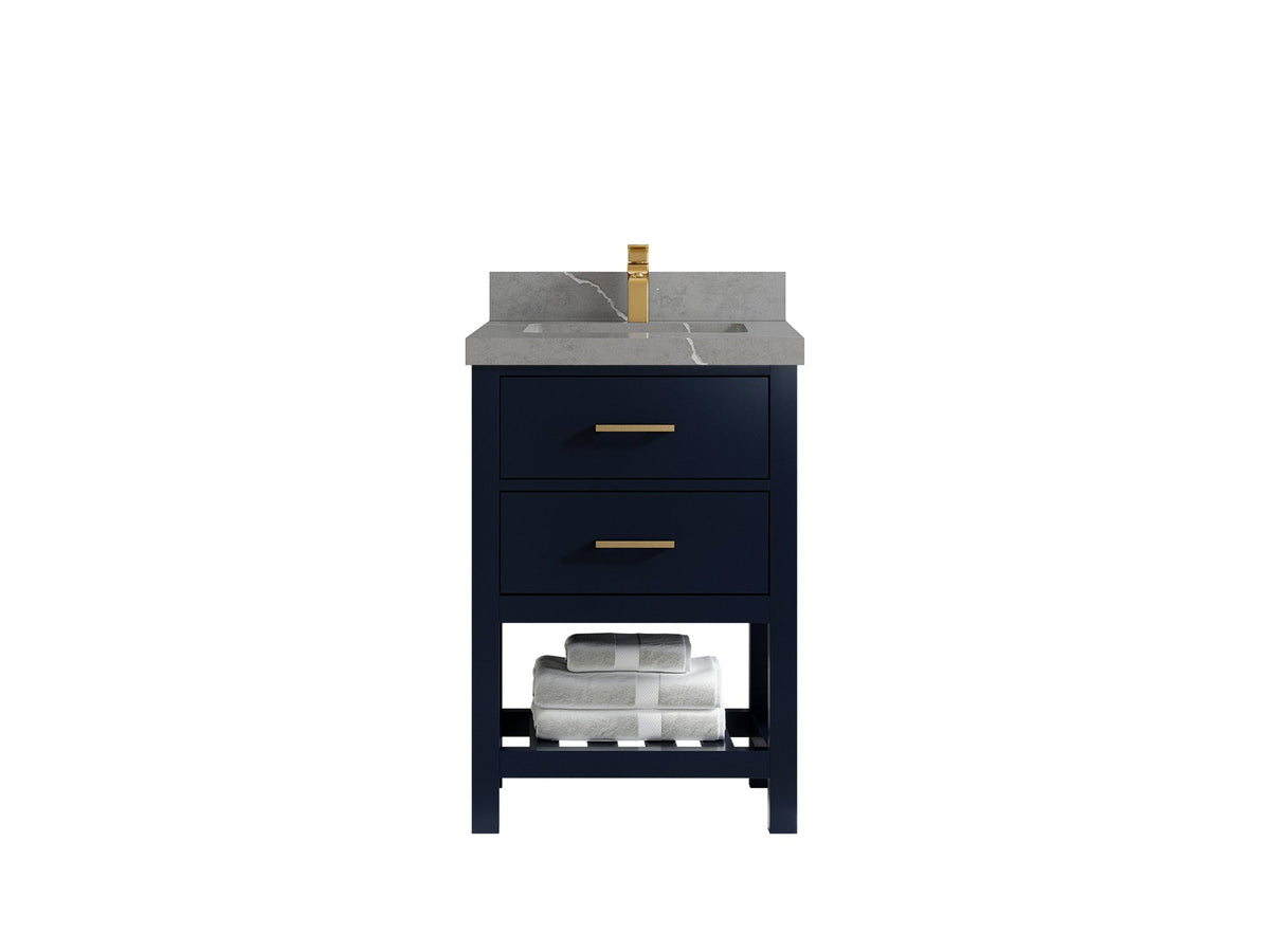 Parker 24 in. W x 22 in. D Single Sink Bathroom Vanity - Willow Bath and Vanity