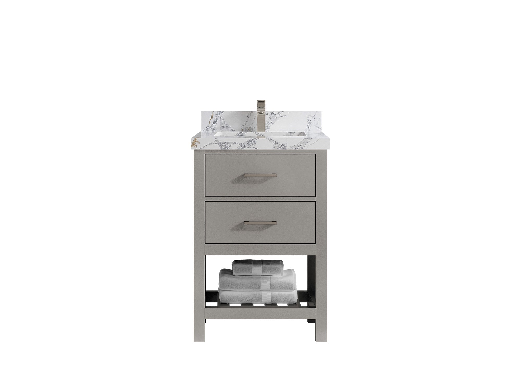 Parker 24 in. W x 22 in. D Single Sink Bathroom Vanity - Willow Bath and Vanity