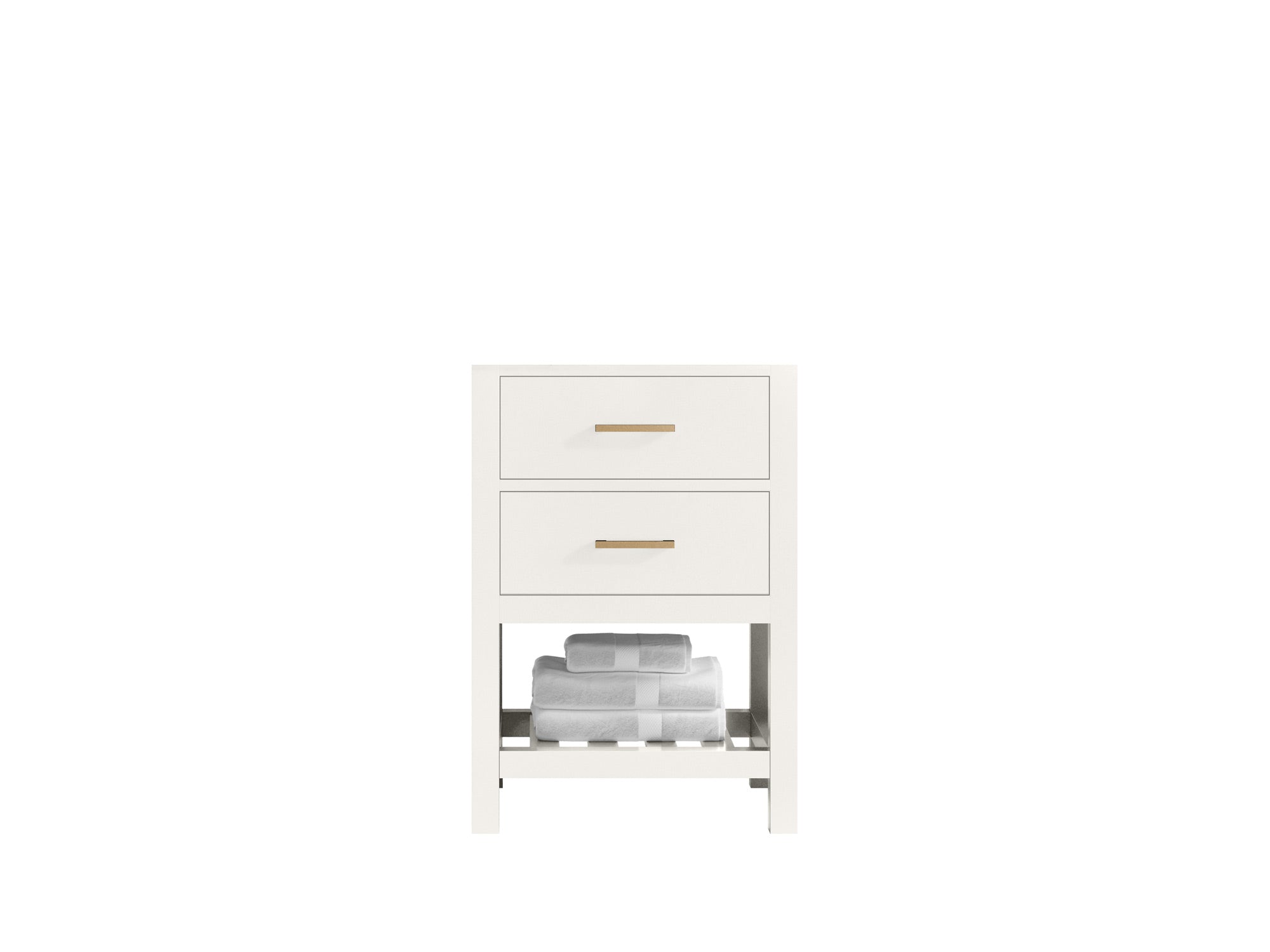 Parker 24-inch bathroom vanity cabinet in Alabaster