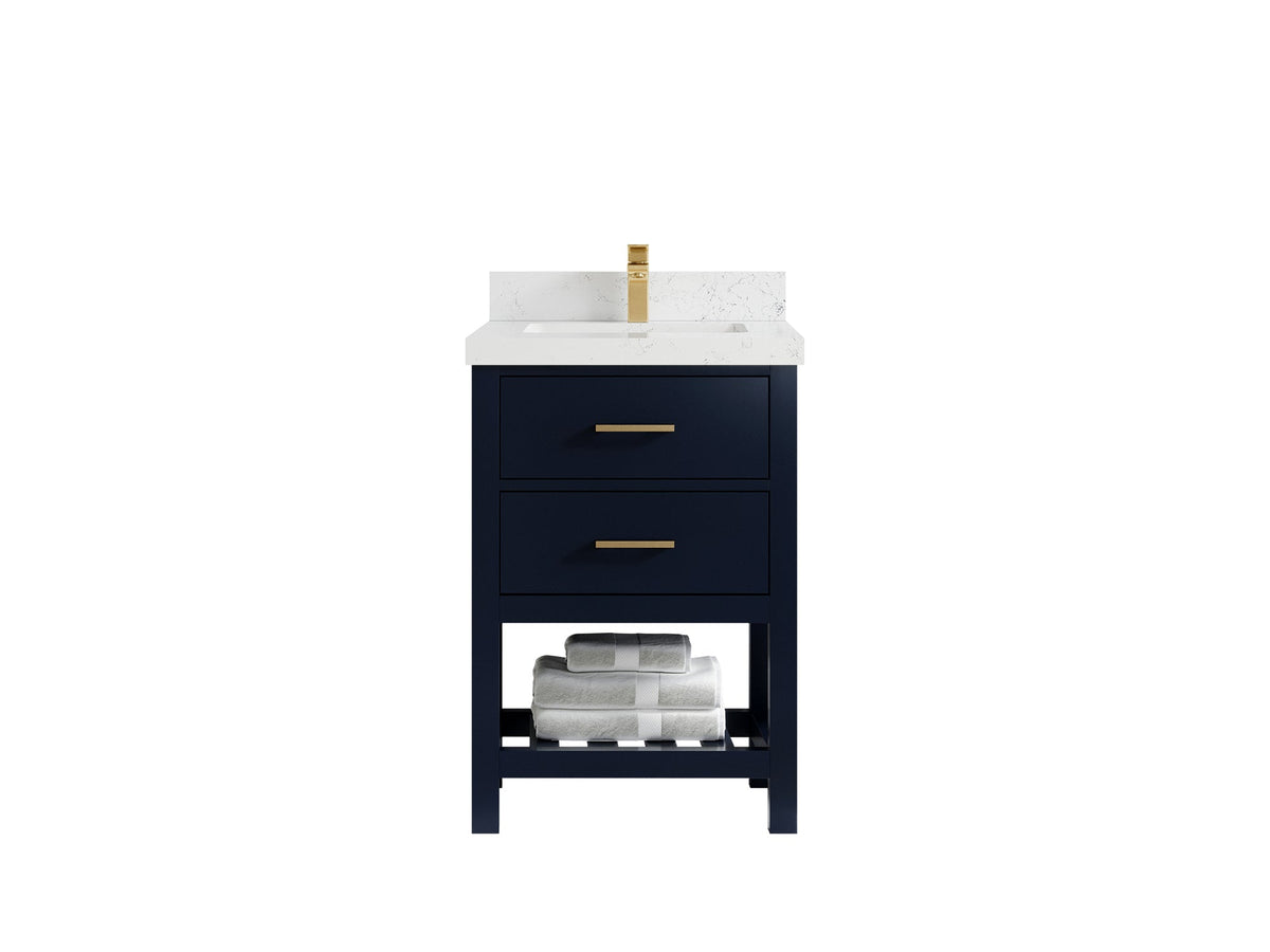 Parker 24 in. W x 22 in. D Single Sink Bathroom Vanity - Willow Bath and Vanity
