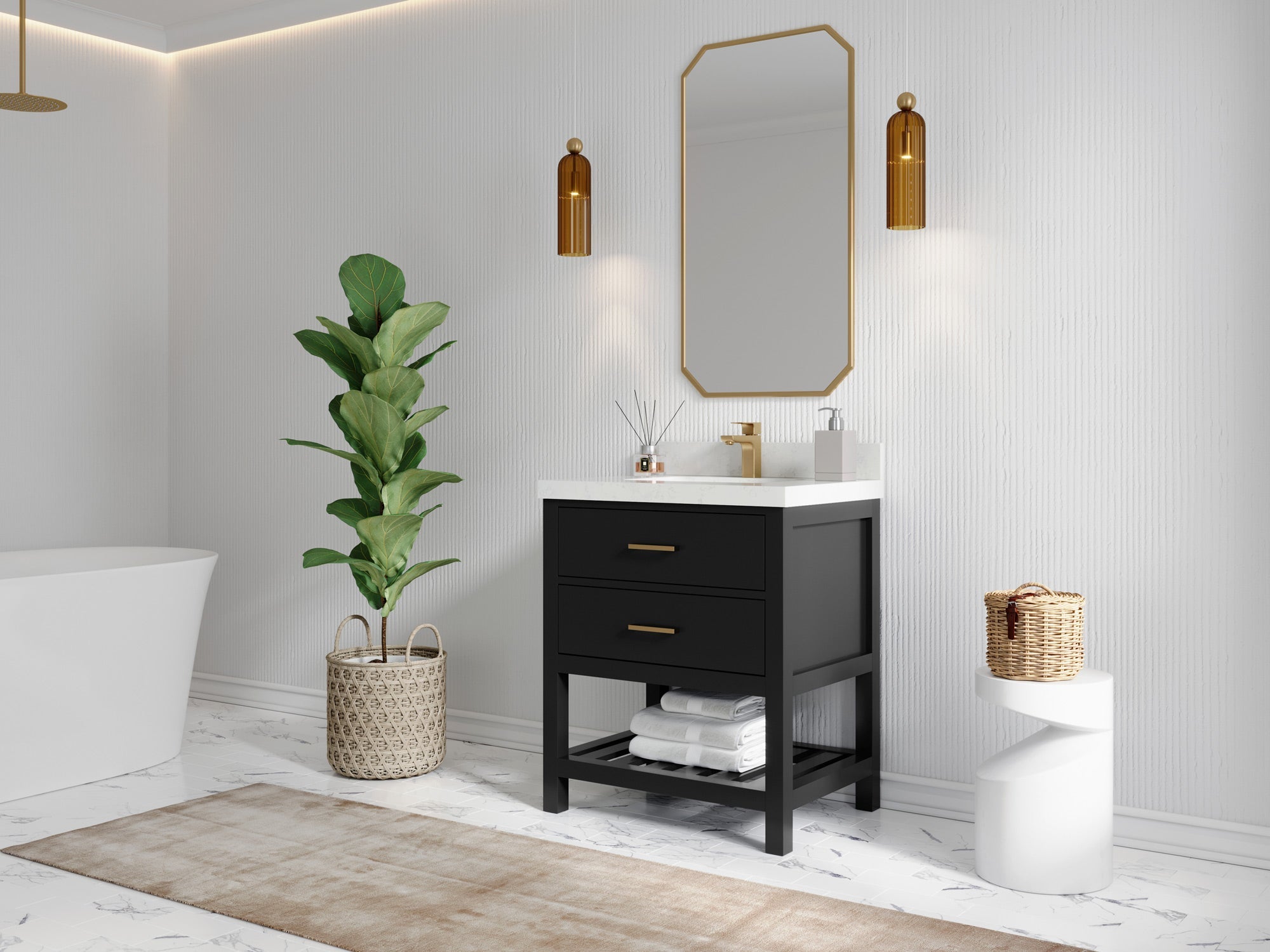 Parker 30 in. W x 22 in. D Single Sink Bathroom Vanity - Willow Bath and Vanity