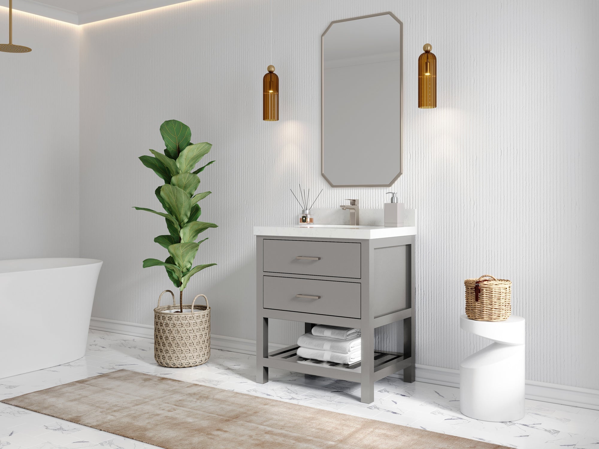 Parker 30 in. W x 22 in. D Single Sink Bathroom Vanity - Willow Bath and Vanity