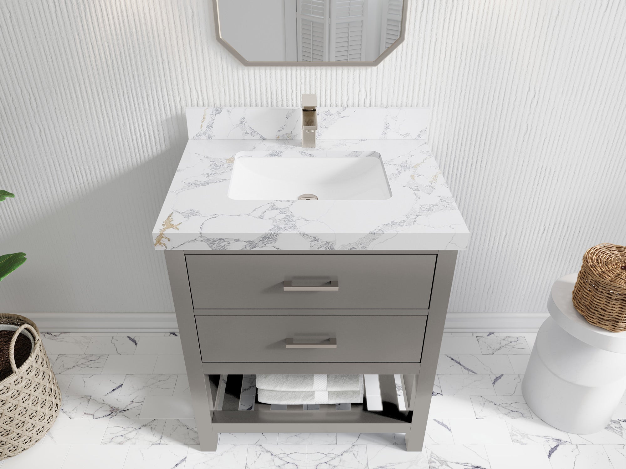 Parker 30 in. W x 22 in. D Single Sink Bathroom Vanity - Willow Bath and Vanity