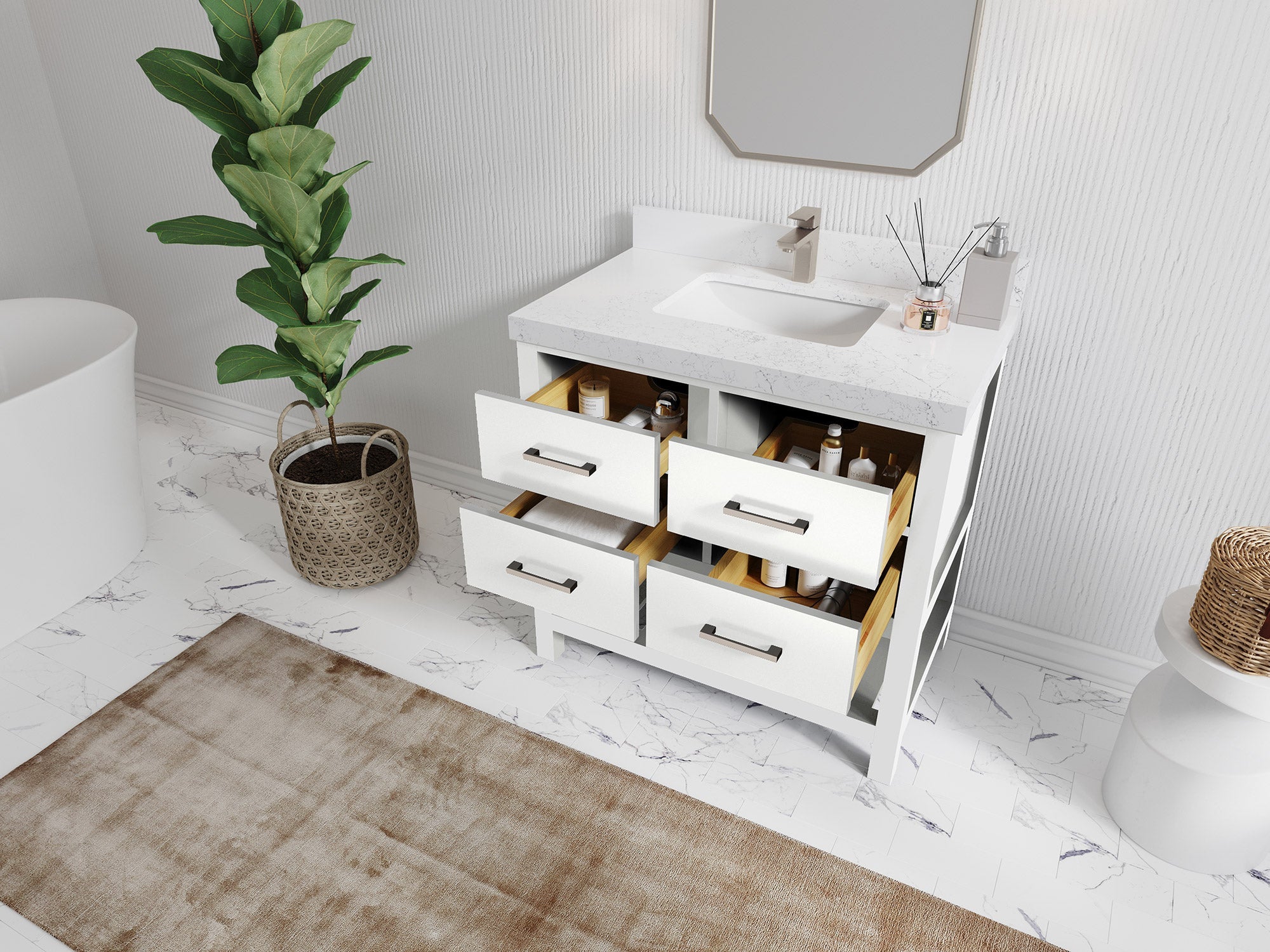 Parker 36 in. W x 22 in. D Single Sink Bathroom Vanity - Willow Bath and Vanity