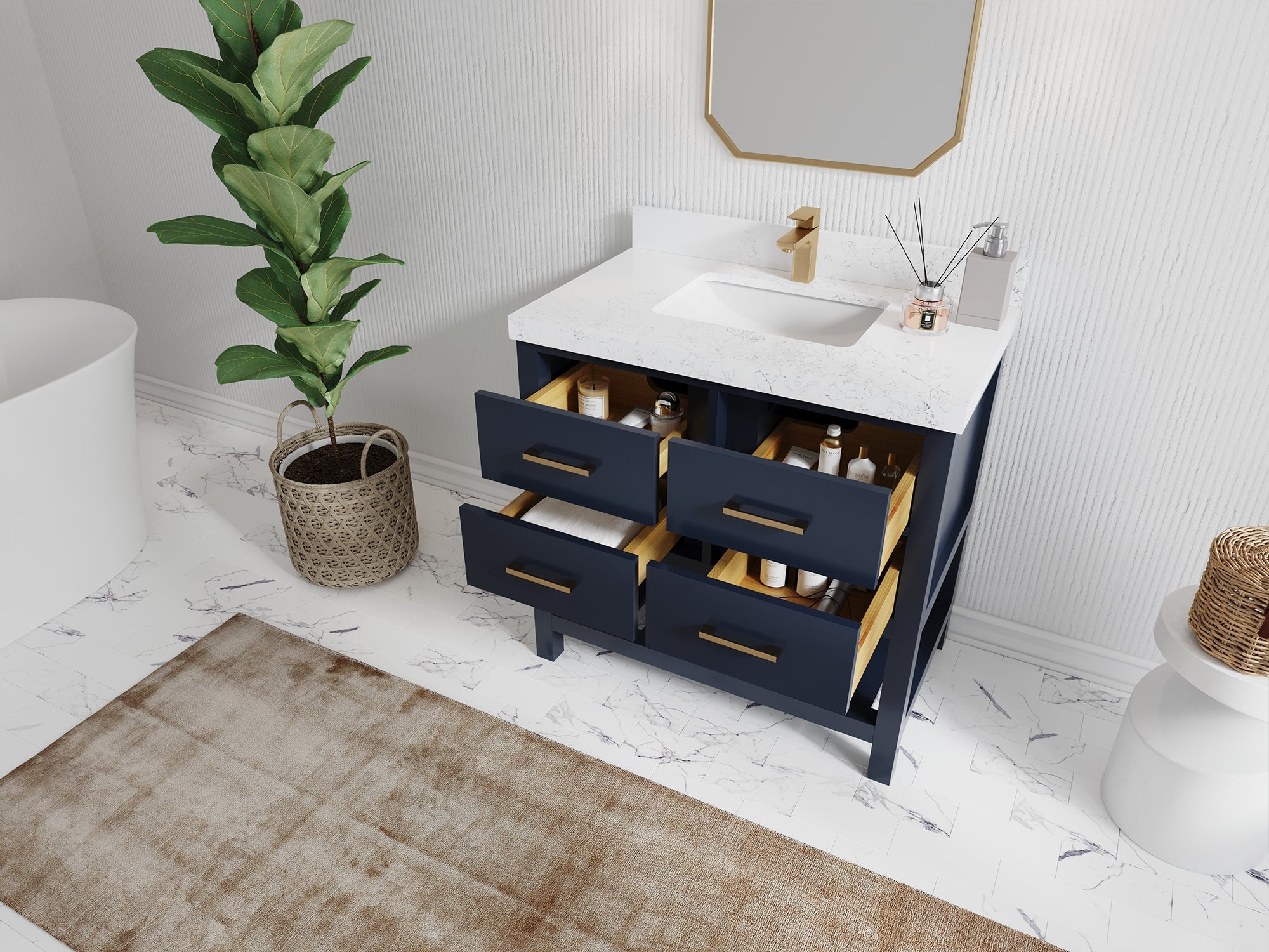 Parker 36 in. W x 22 in. D Single Sink Bathroom Vanity - Willow Bath and Vanity