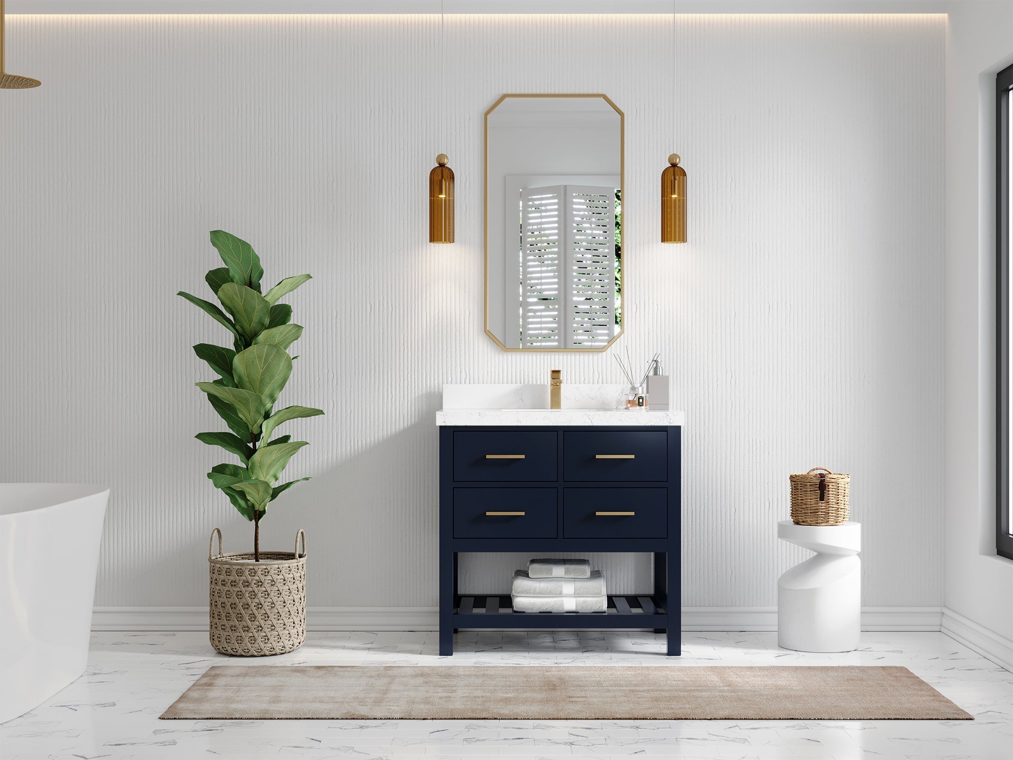 Parker 36 in. W x 22 in. D Single Sink Bathroom Vanity - Willow Bath and Vanity