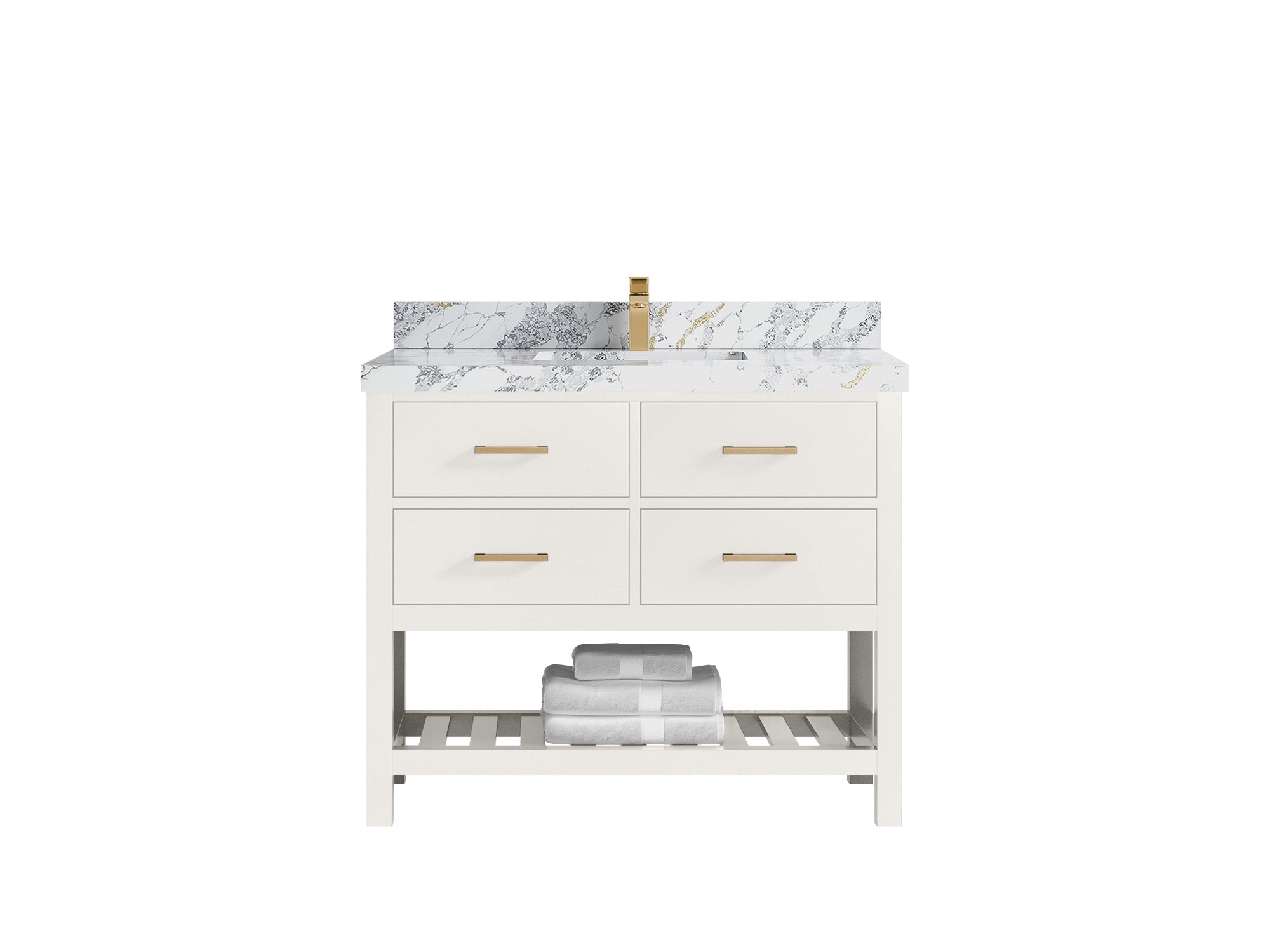 Parker 42 in. W x 22 in. D Single Sink Bathroom Vanity - Willow Bath and Vanity