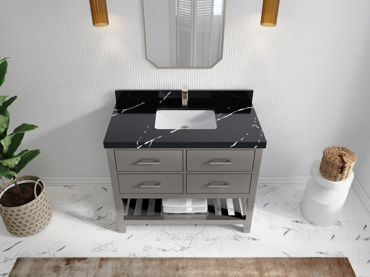 Parker 42 in. W x 22 in. D Single Sink Bathroom Vanity - Willow Bath and Vanity