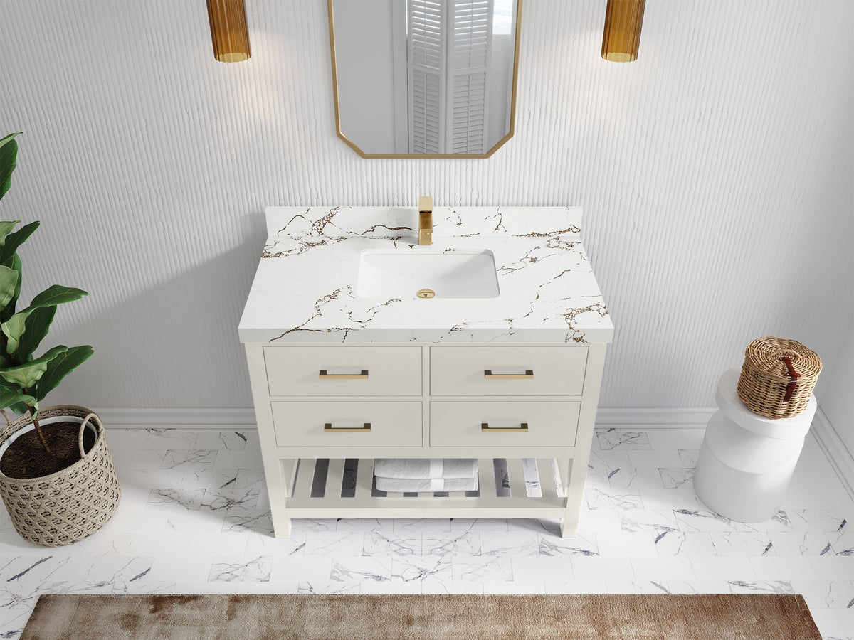 Parker 42 in. W x 22 in. D Single Sink Bathroom Vanity - Willow Bath and Vanity