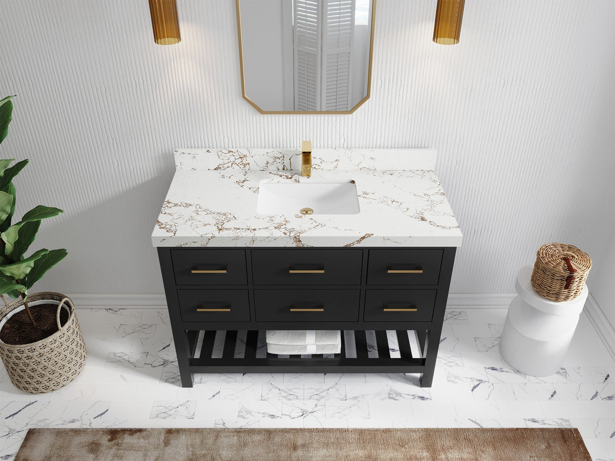 Parker 48 in. W x 22 in. D Single Sink Bathroom Vanity - Willow Bath and Vanity