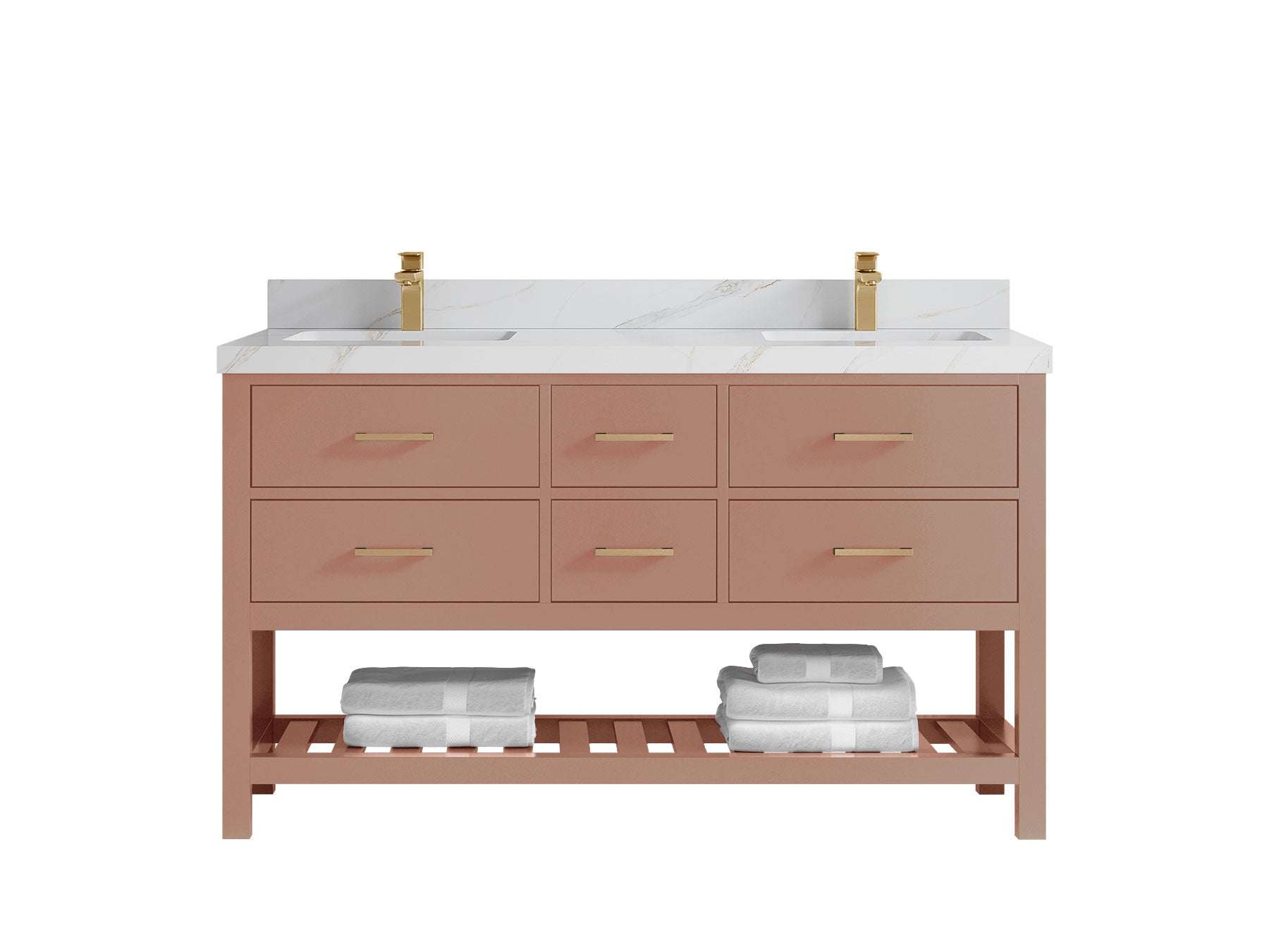 Parker 60 in. W x 22 in. D Double Sink Bathroom Vanity - Willow Bath and Vanity
