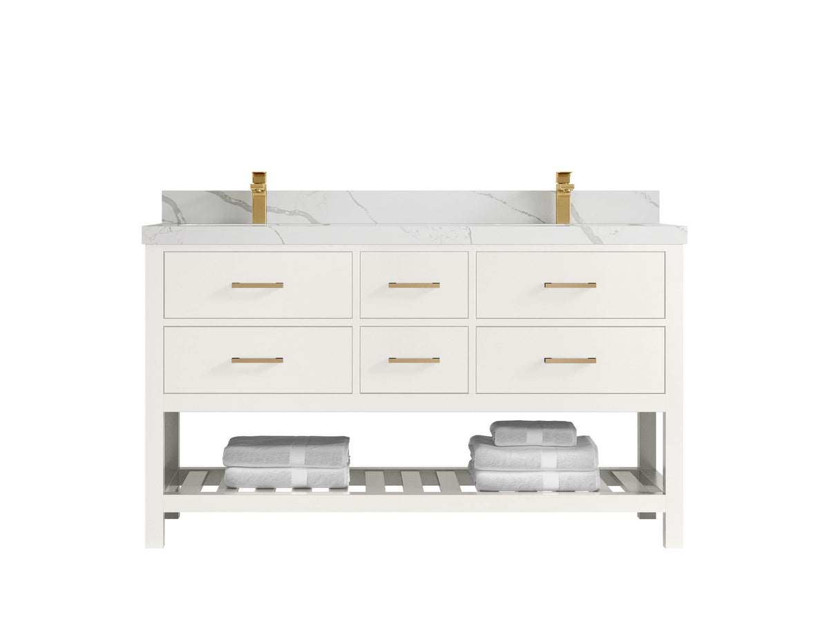 Parker 60 in. W x 22 in. D Double Sink Bathroom Vanity - Willow Bath and Vanity