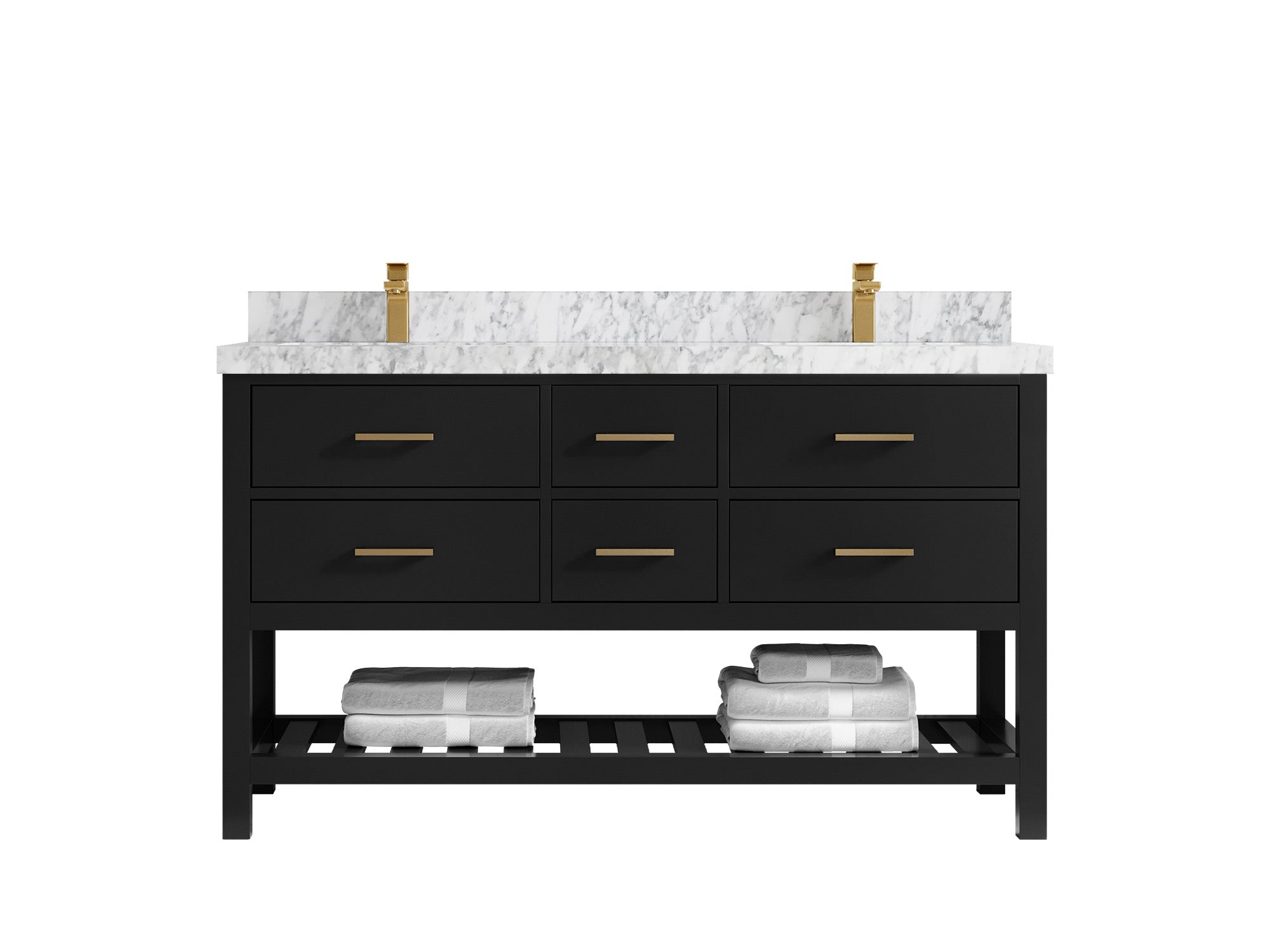 Parker 60 in. W x 22 in. D Double Sink Bathroom Vanity - Willow Bath and Vanity