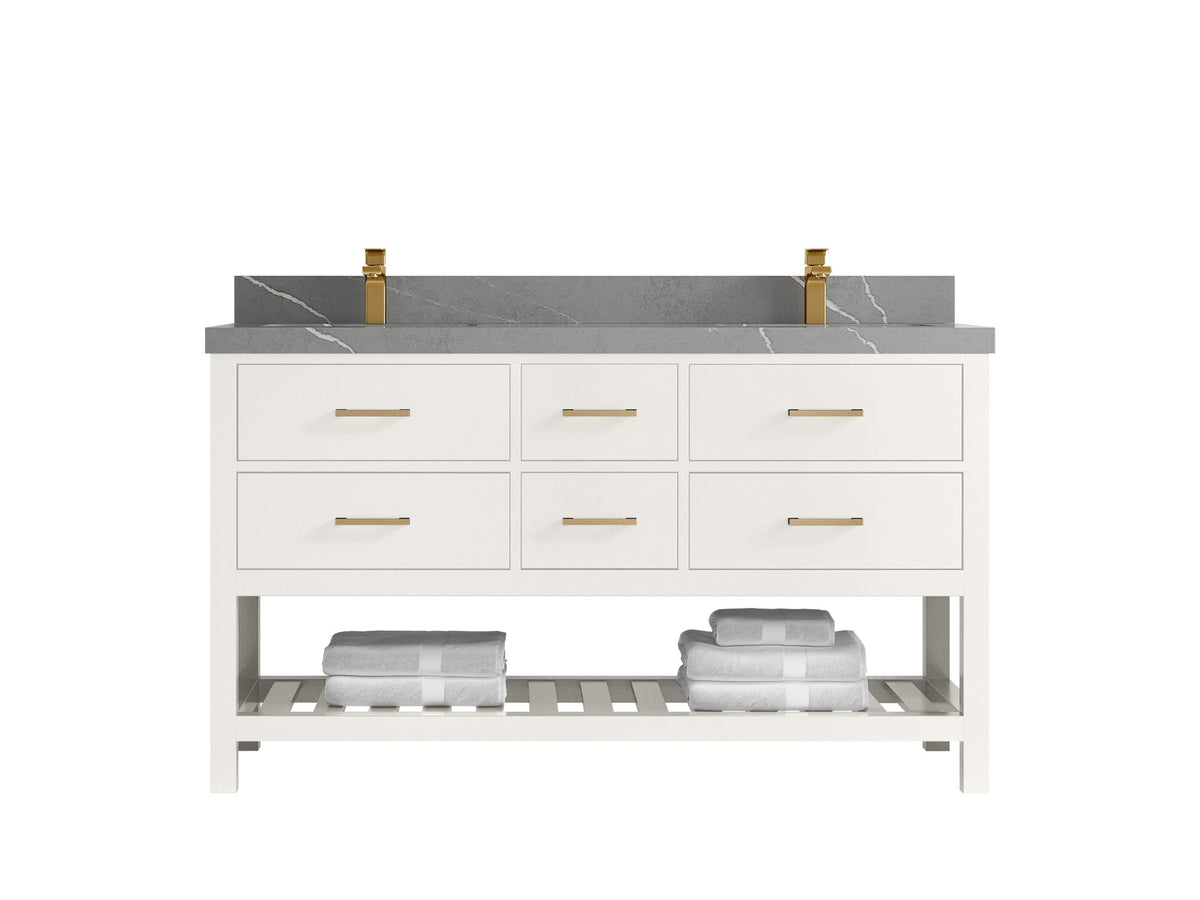 Parker 60 in. W x 22 in. D Double Sink Bathroom Vanity - Willow Bath and Vanity