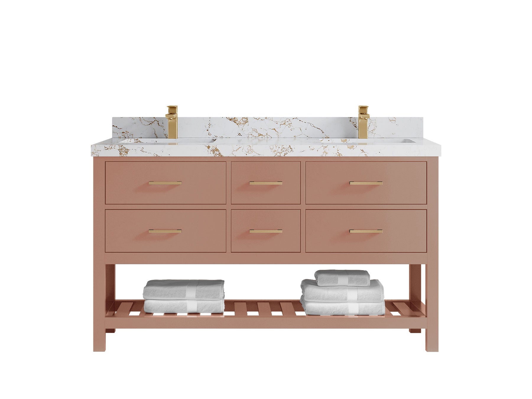 Parker 60 in. W x 22 in. D Double Sink Bathroom Vanity - Willow Bath and Vanity