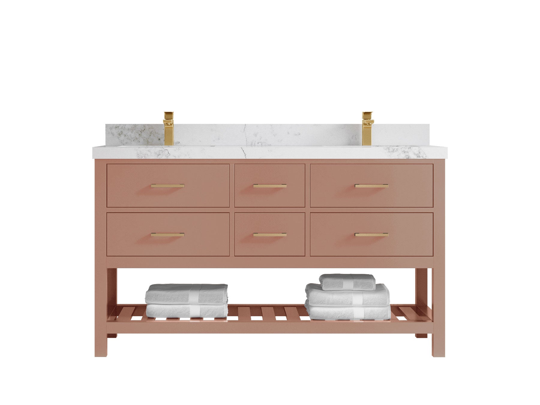 Parker 60 in. W x 22 in. D Double Sink Bathroom Vanity - Willow Bath and Vanity