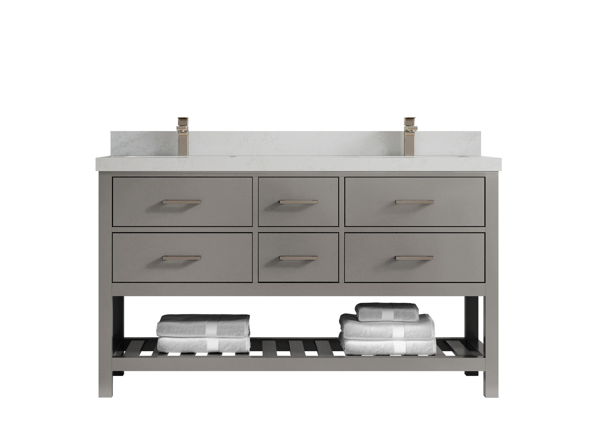 Parker 60 in. W x 22 in. D Double Sink Bathroom Vanity - Willow Bath and Vanity