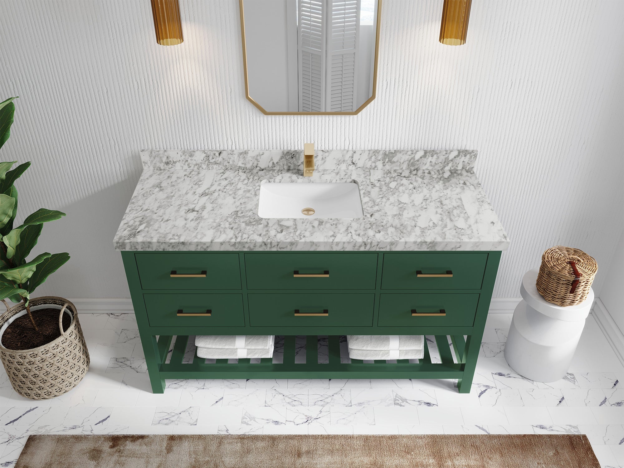 Parker 60 in. W x 22 in. D Single Sink Bathroom Vanity - Willow Bath and Vanity