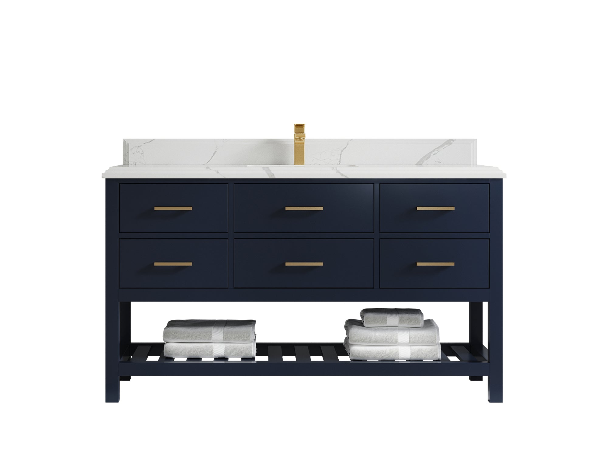 Parker 60 in. W x 22 in. D Single Sink Bathroom Vanity - Willow Bath and Vanity