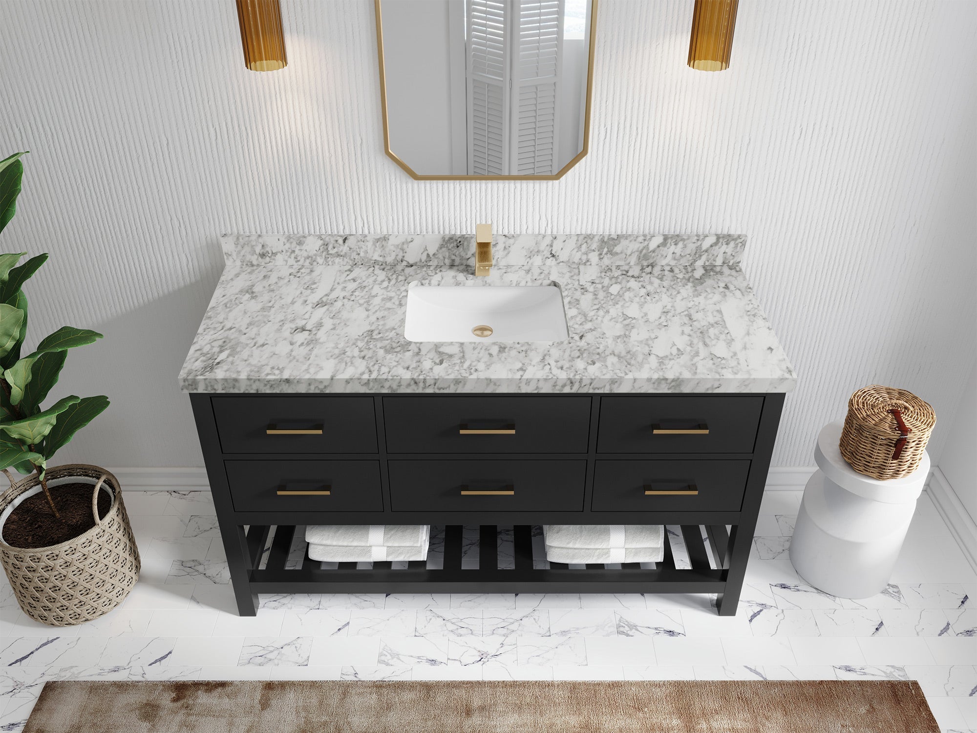 Parker 60 in. W x 22 in. D Single Sink Bathroom Vanity - Willow Bath and Vanity