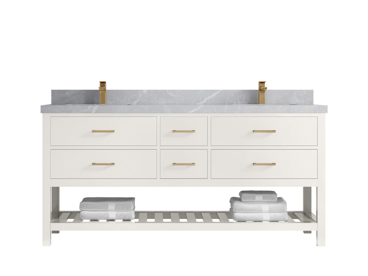 Parker 72 in. W x 22 in. D Double Sink Bathroom Vanity - Willow Bath and Vanity