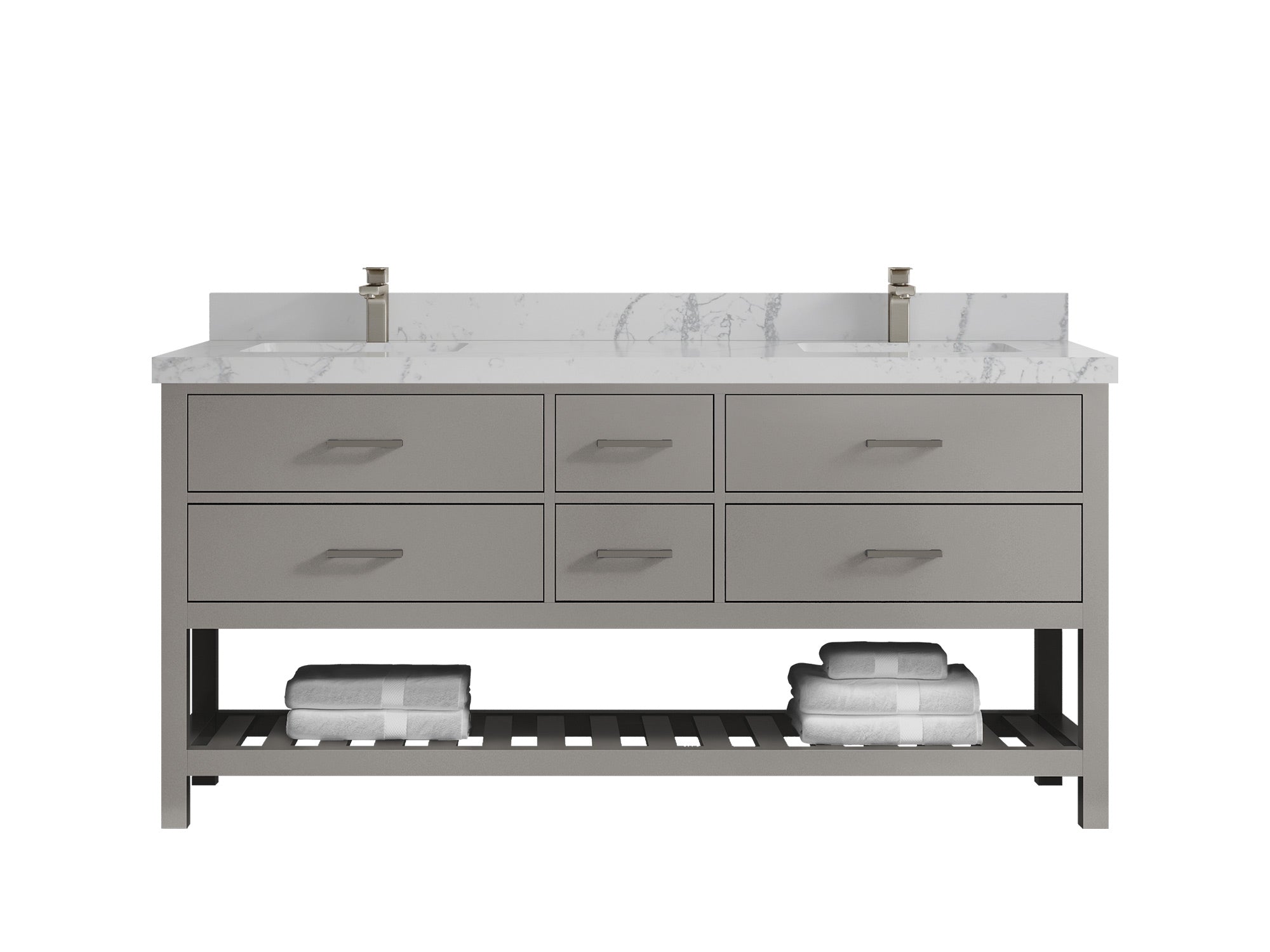 Parker 72 in. W x 22 in. D Double Sink Bathroom Vanity - Willow Bath and Vanity