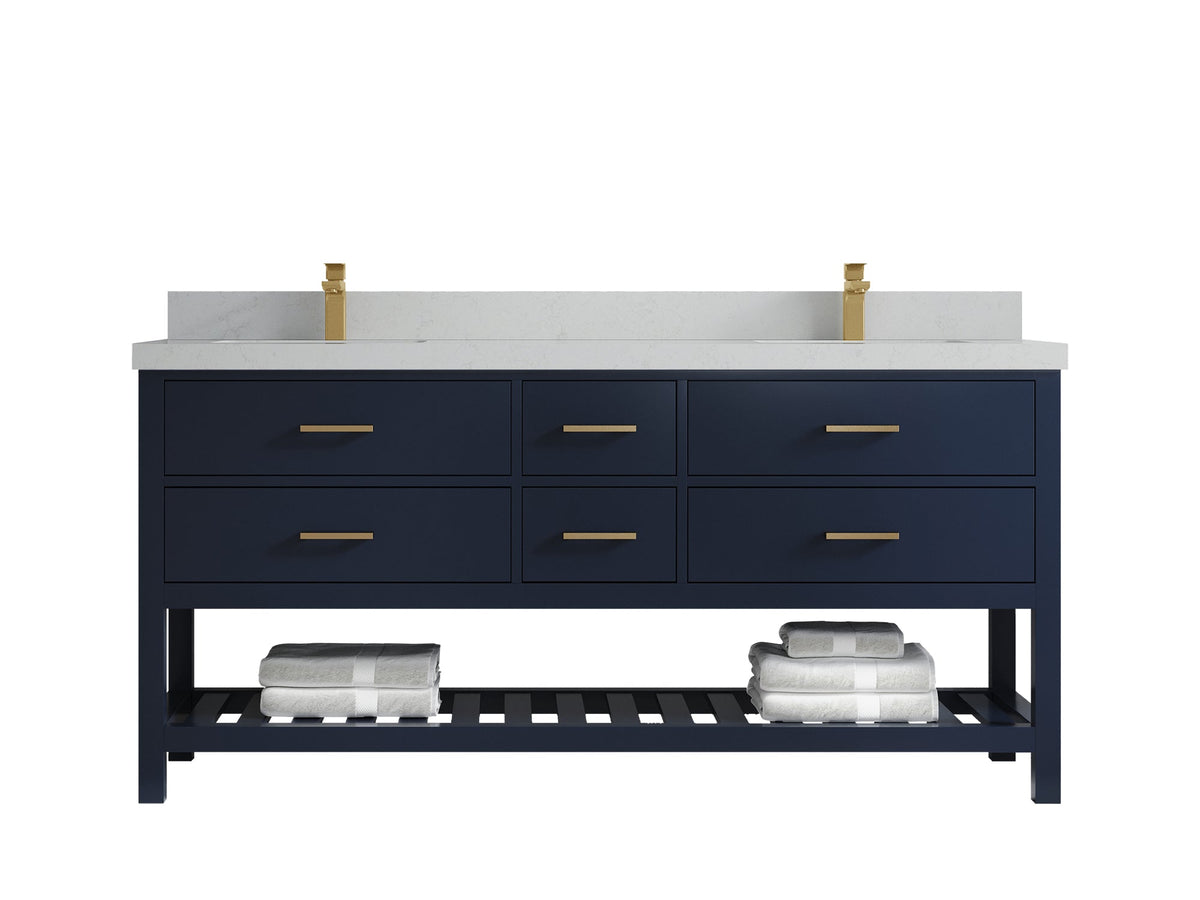 Parker 72 in. W x 22 in. D Double Sink Bathroom Vanity - Willow Bath and Vanity