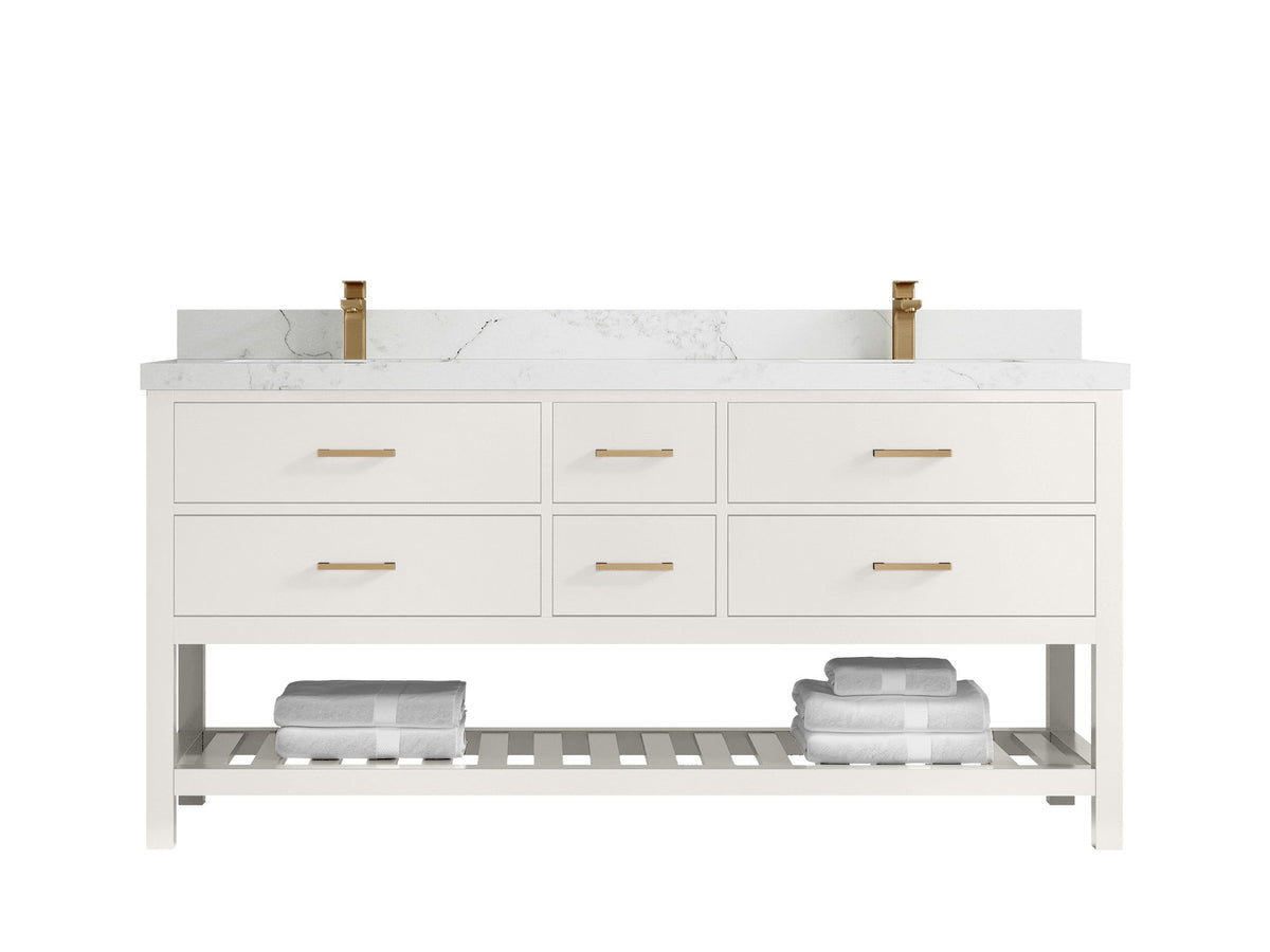 Parker 72 in. W x 22 in. D Double Sink Bathroom Vanity - Willow Bath and Vanity