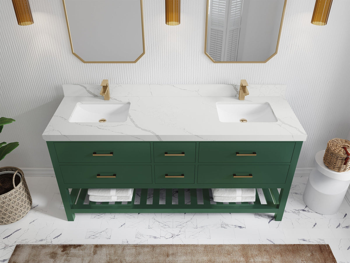 Parker 72 in. W x 22 in. D Double Sink Bathroom Vanity - Willow Bath and Vanity