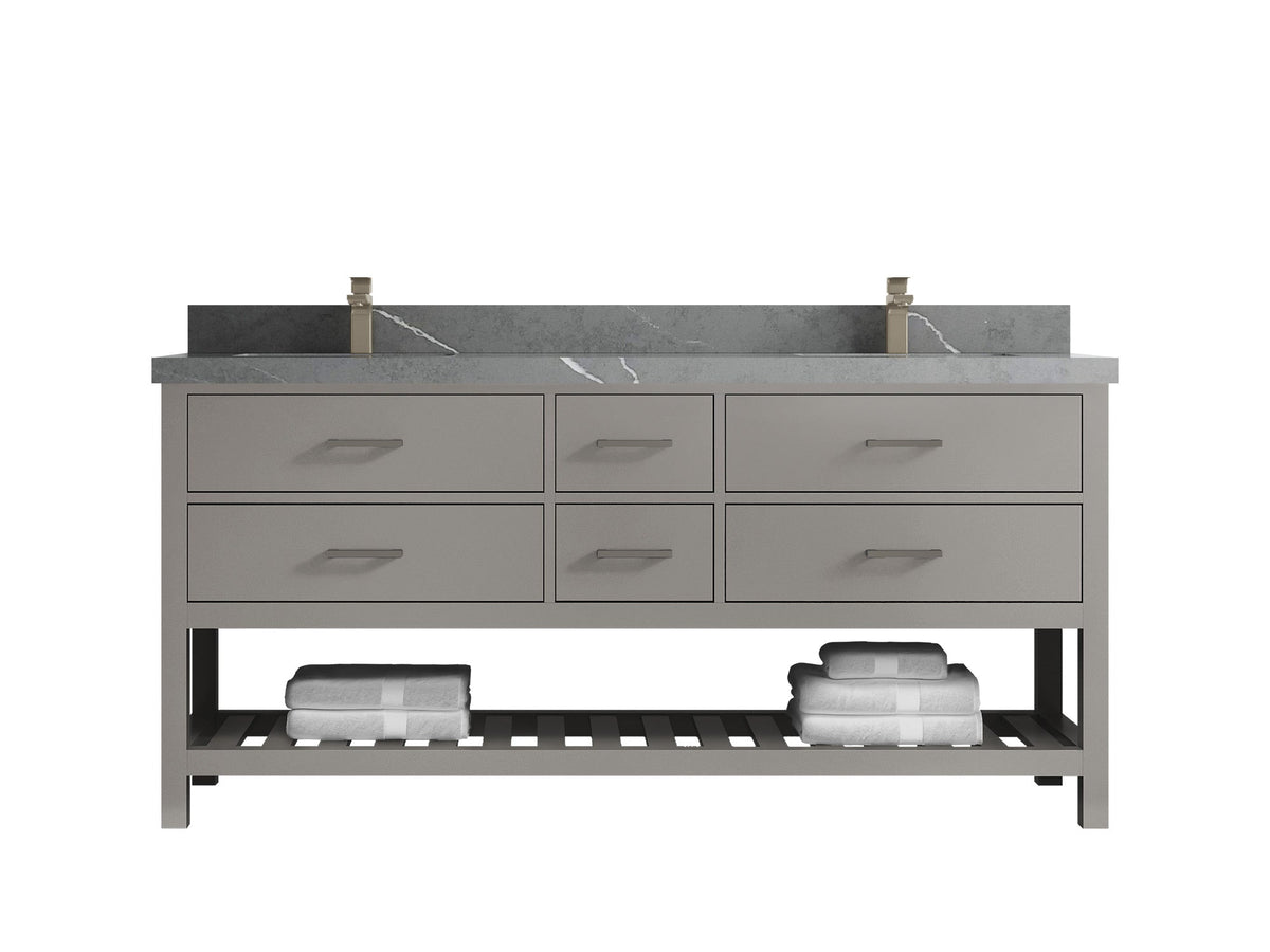 Parker 72 in. W x 22 in. D Double Sink Bathroom Vanity - Willow Bath and Vanity