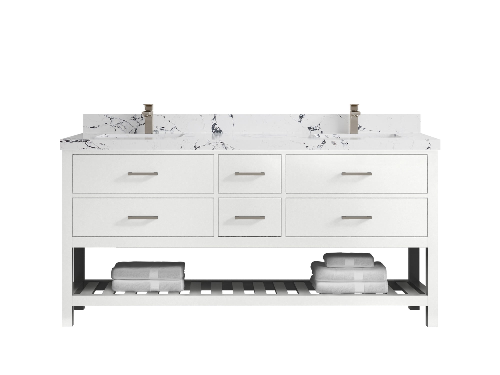Parker 72 in. W x 22 in. D Double Sink Bathroom Vanity - Willow Bath and Vanity