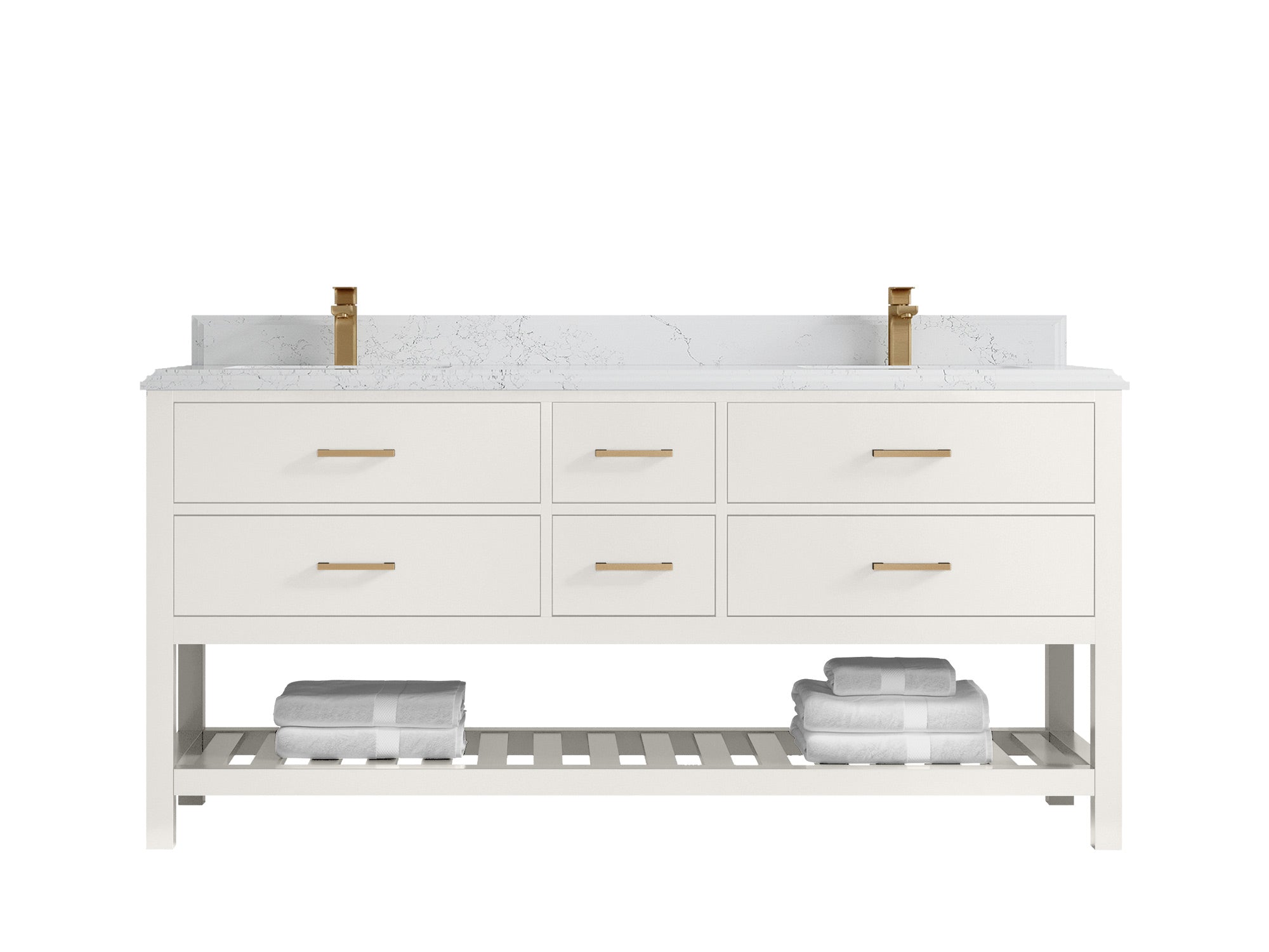 Parker 72 in. W x 22 in. D Double Sink Bathroom Vanity - Willow Bath and Vanity